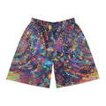 Abstract Neon Galaxy Basketball Shorts