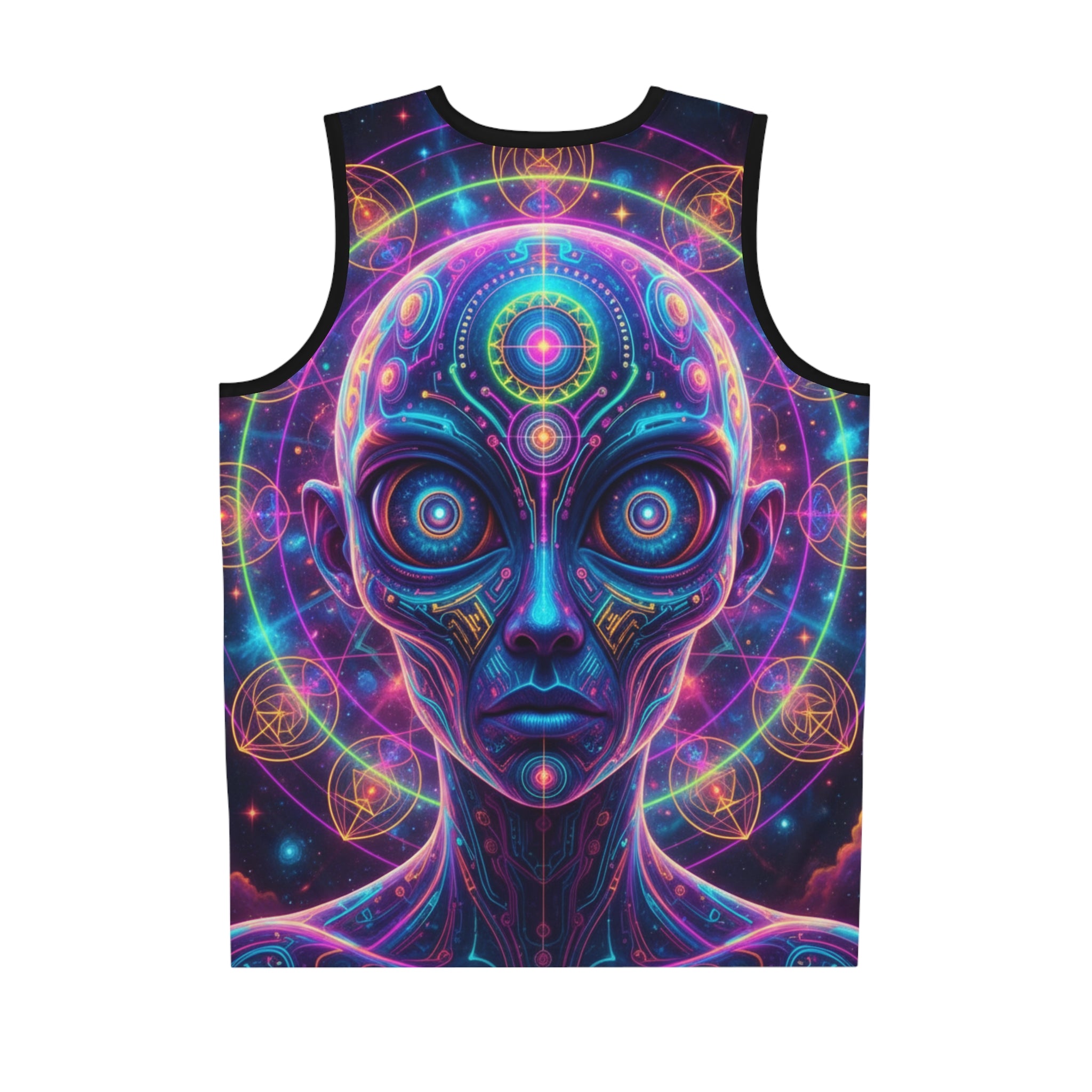Psychedelic Alien Basketball Jersey