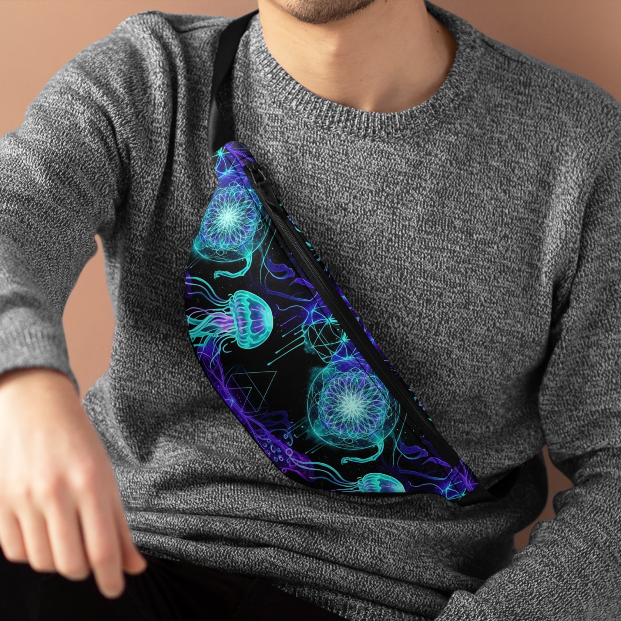 Jellyfish Neon Fanny Pack