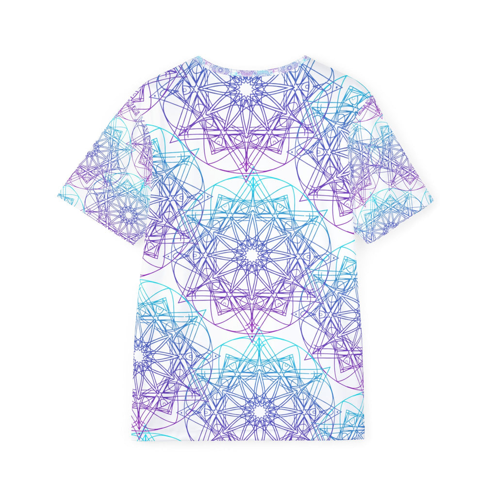 All-Over Print Sports Jersey — Pastel Geometric Mandala Pattern