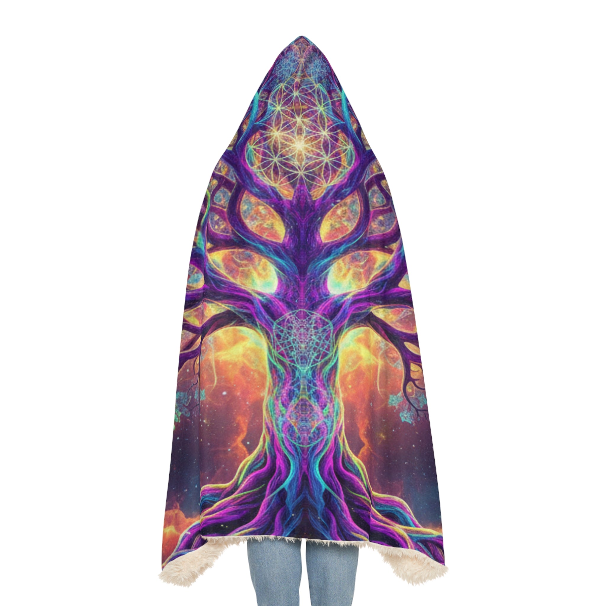 Tree Of Life Hooded Snuggle Blanket