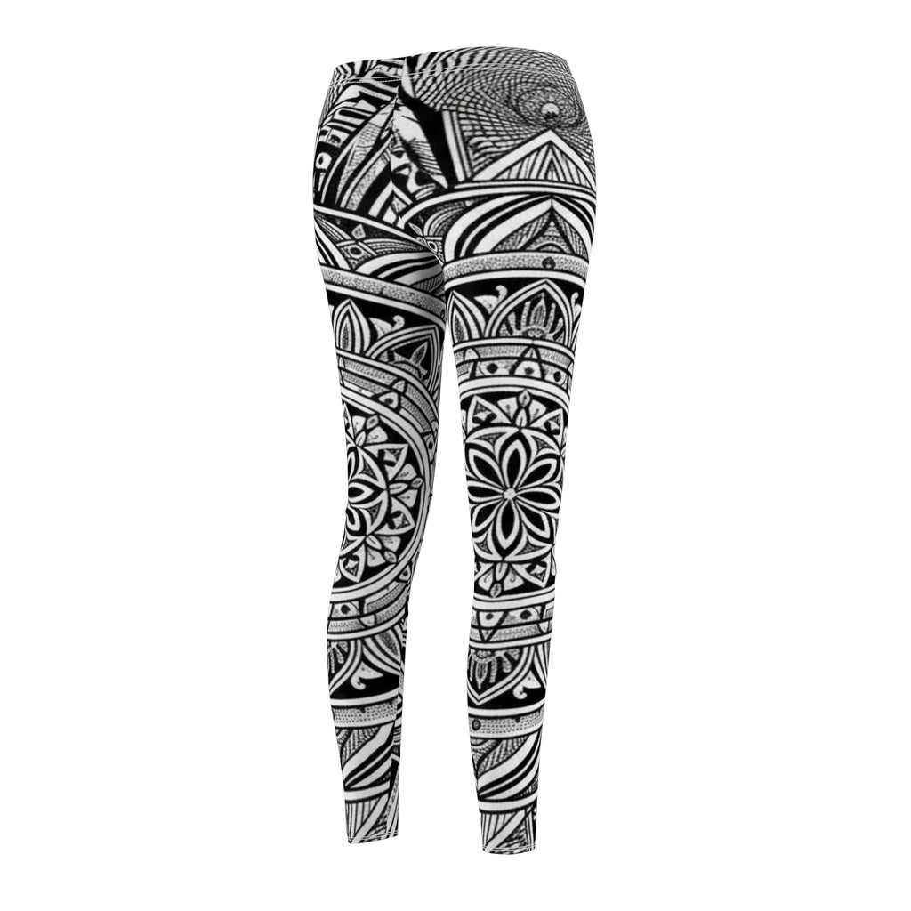Mandala Black & White Leggings