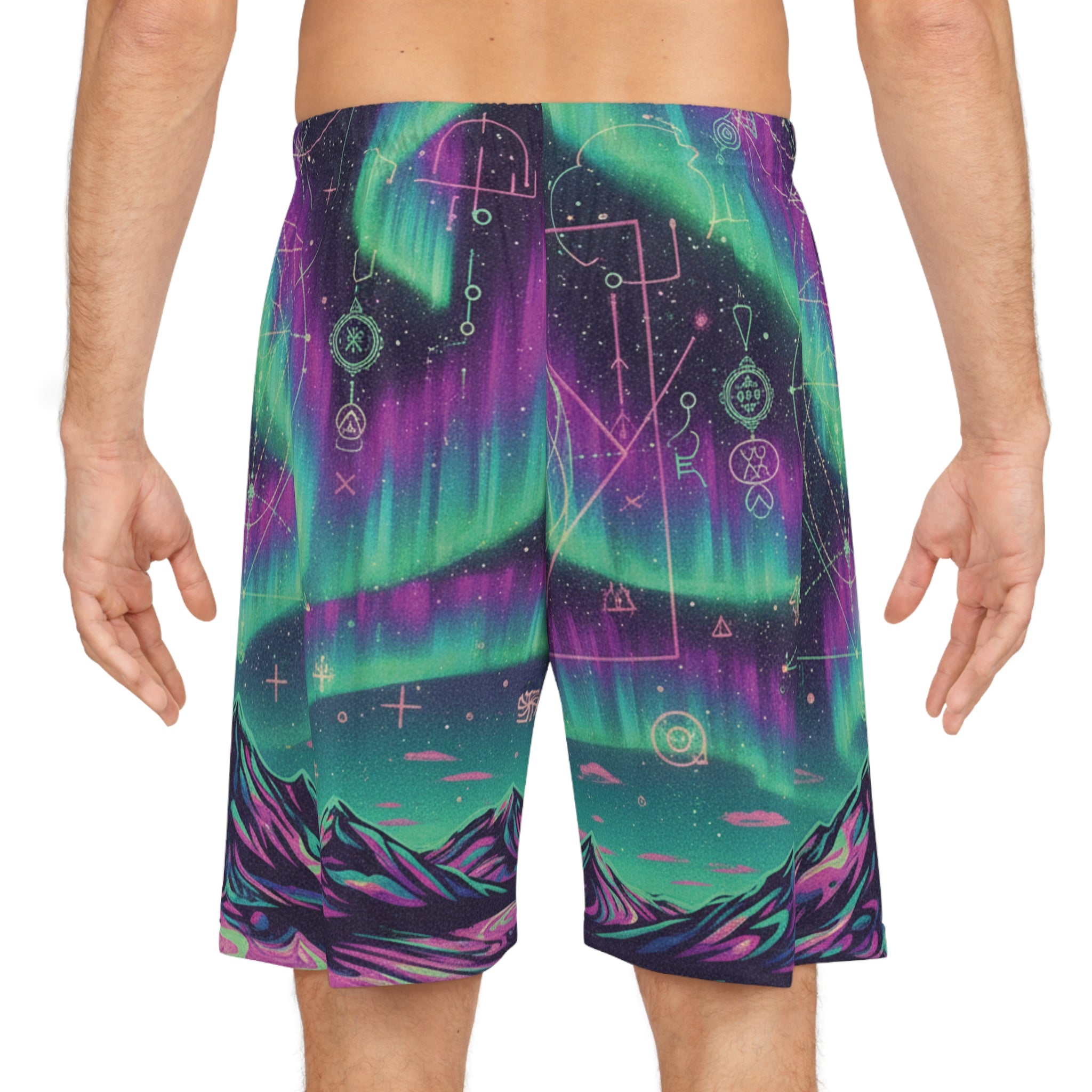 Aurora Constellation Basketball Shorts