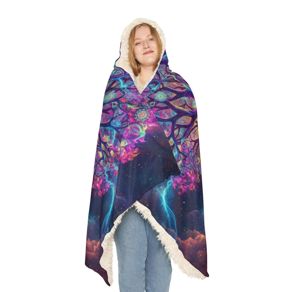 Tree Of Life Hooded Snuggle Blanket