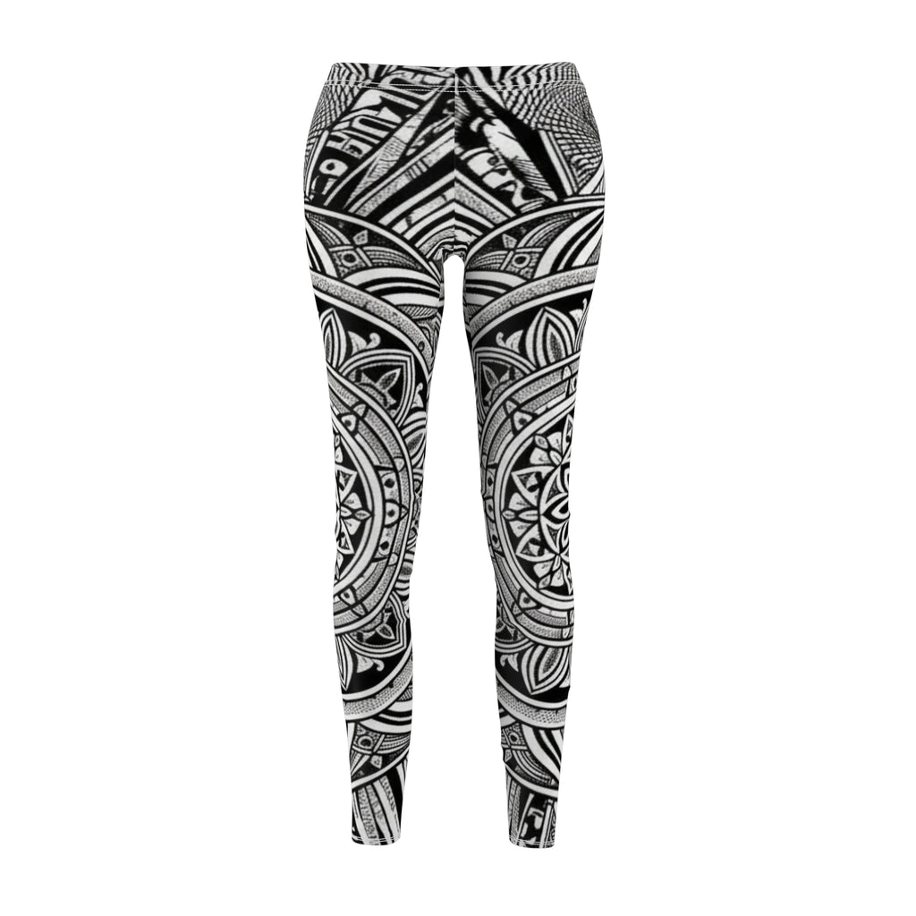Mandala Black & White Leggings