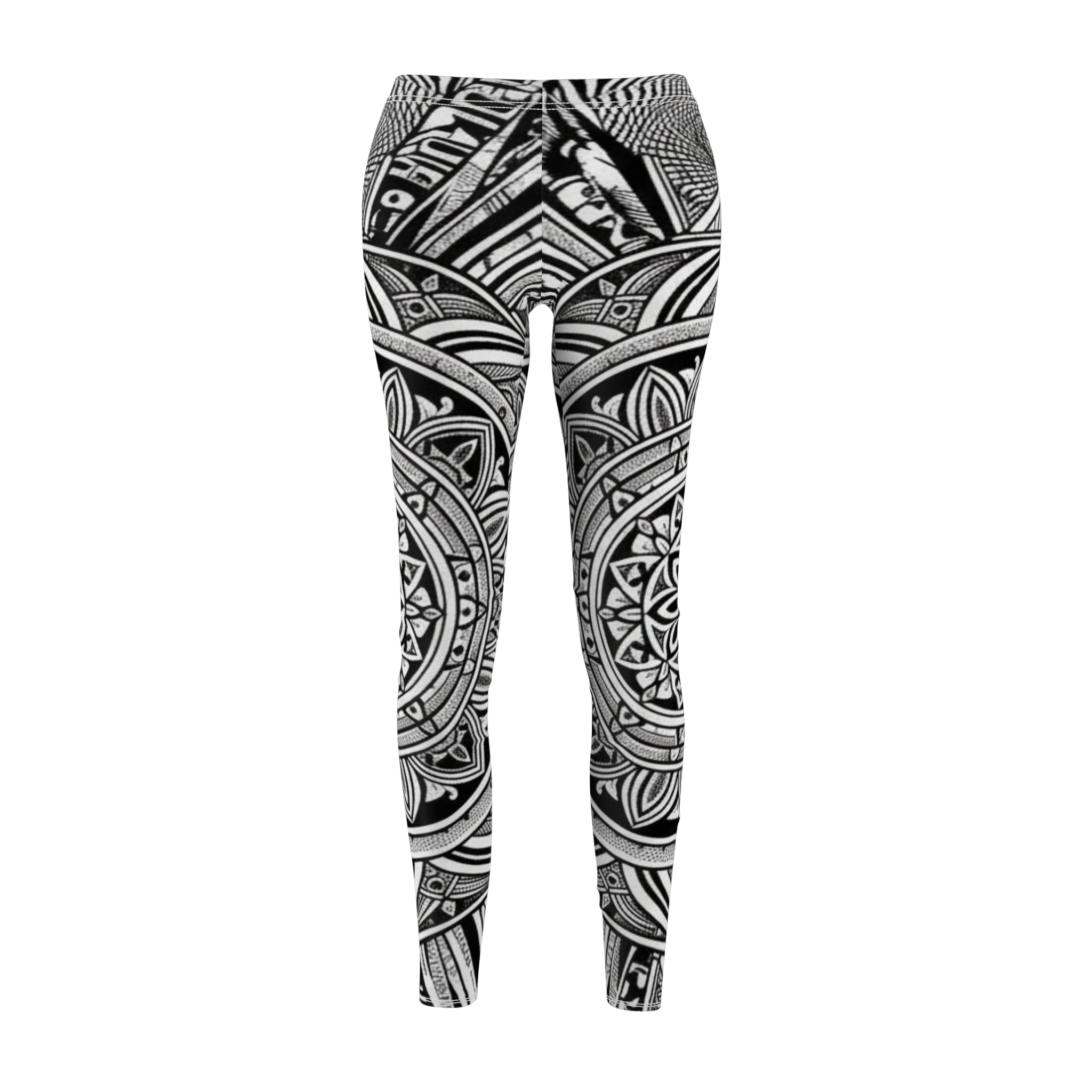 Mandala Black & White Leggings