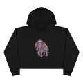 Boho Elephant Crop Hoodie