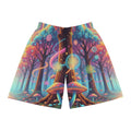 Psychedelic Fantasy Forest Basketball Shorts