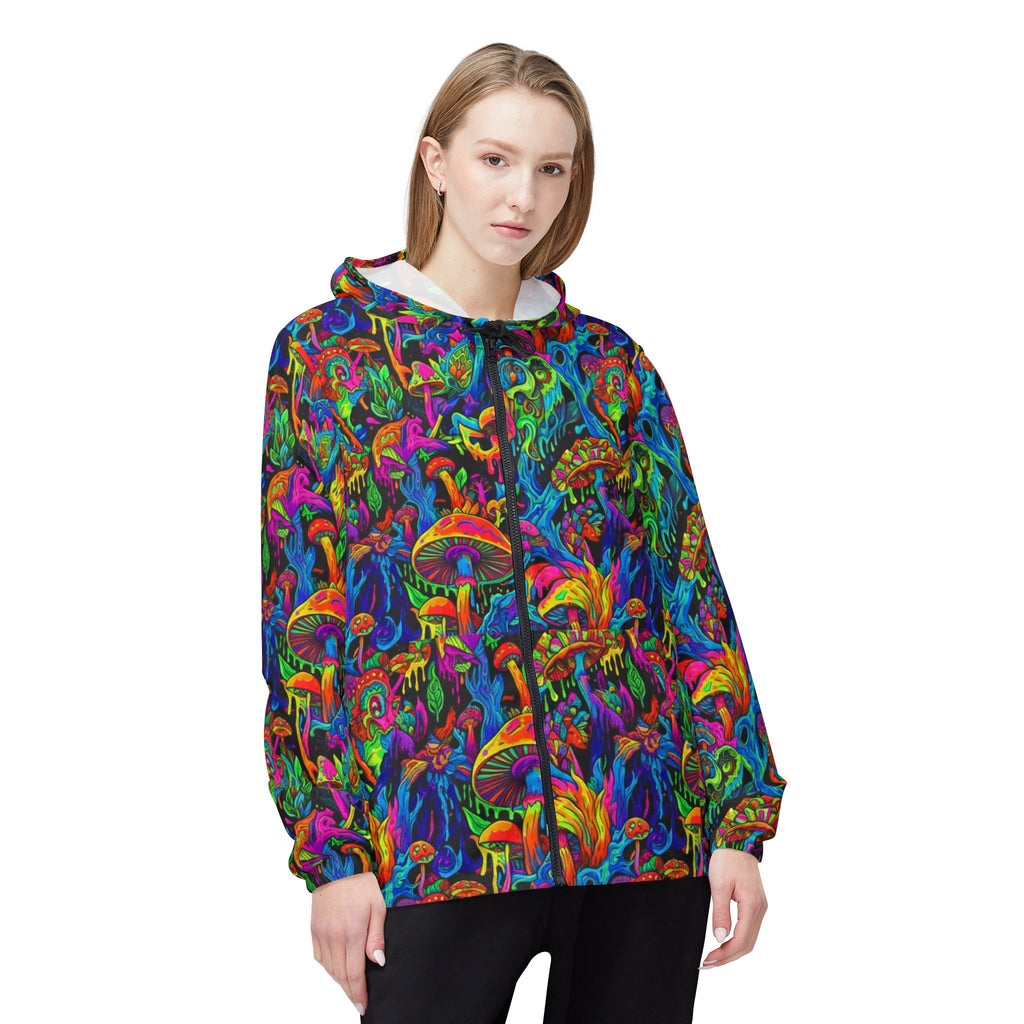Psychedelic Mushroom Windbreaker Jacket