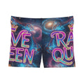 Neon Space Galaxy 'Rave Queen' Ladies Shorts