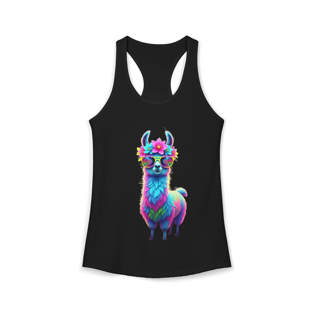 Women's No Drama Llama Razor Back Tank
