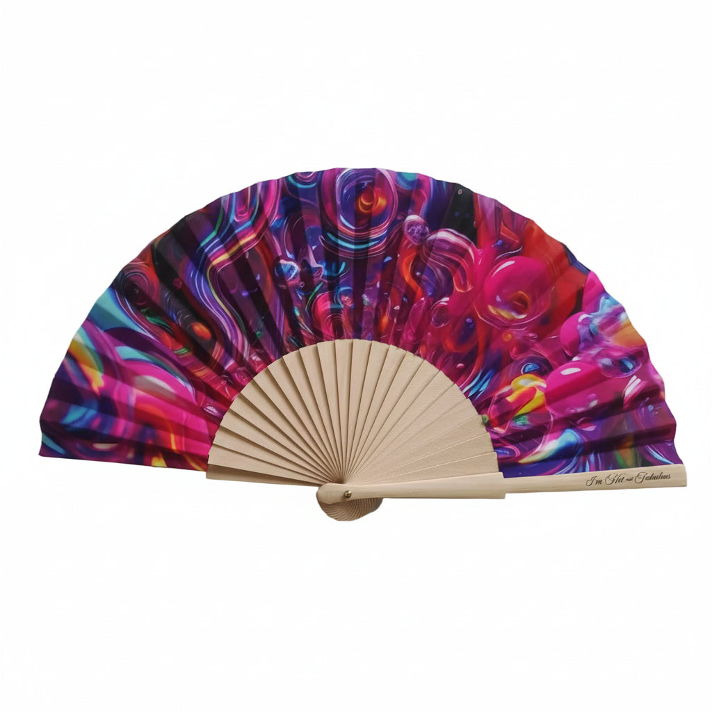 Cosmic Swirl Hand Fan