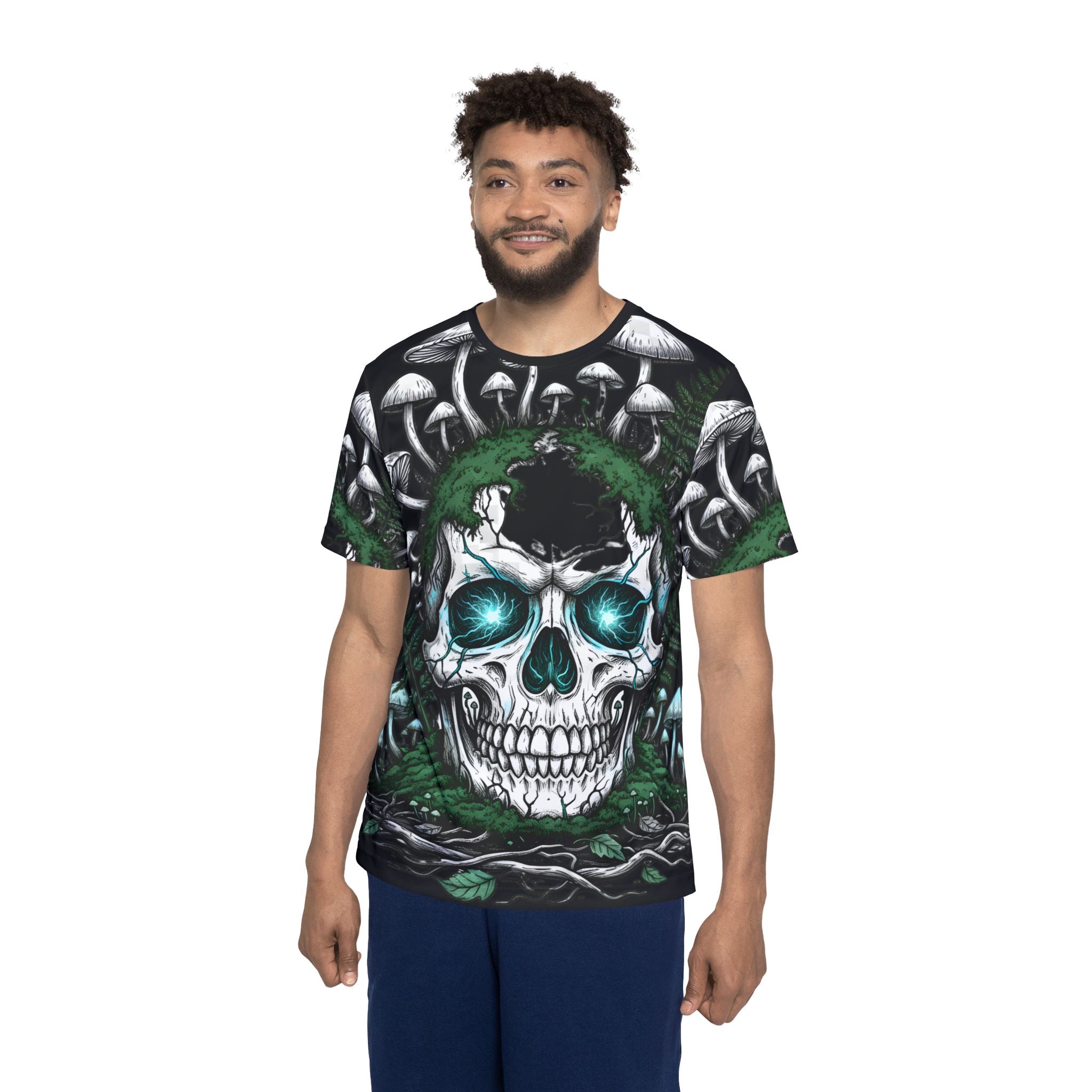 Skull & Mushroom All-Over Print Jersey