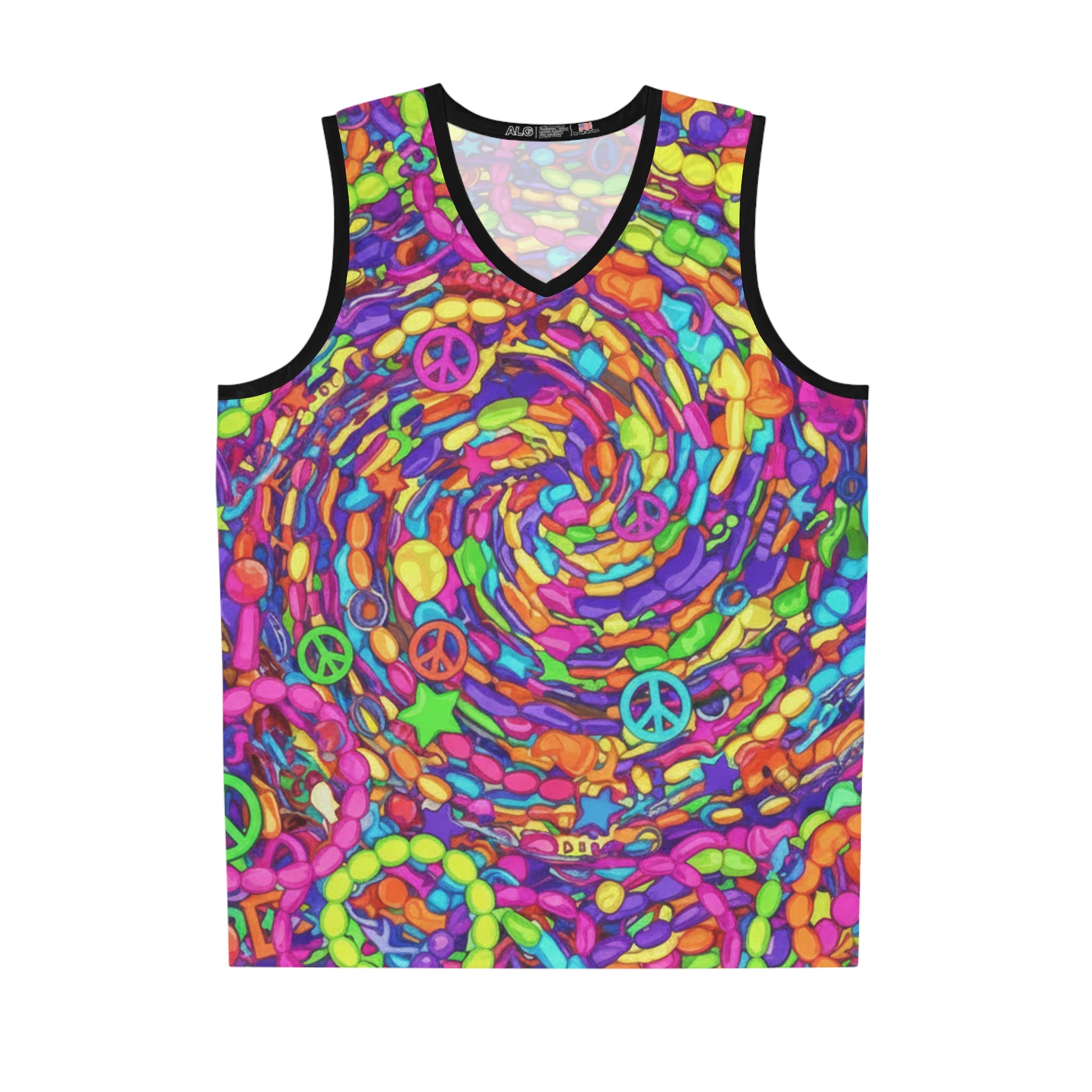 Psychedelic "Got Kandi?" Basketball Jersey