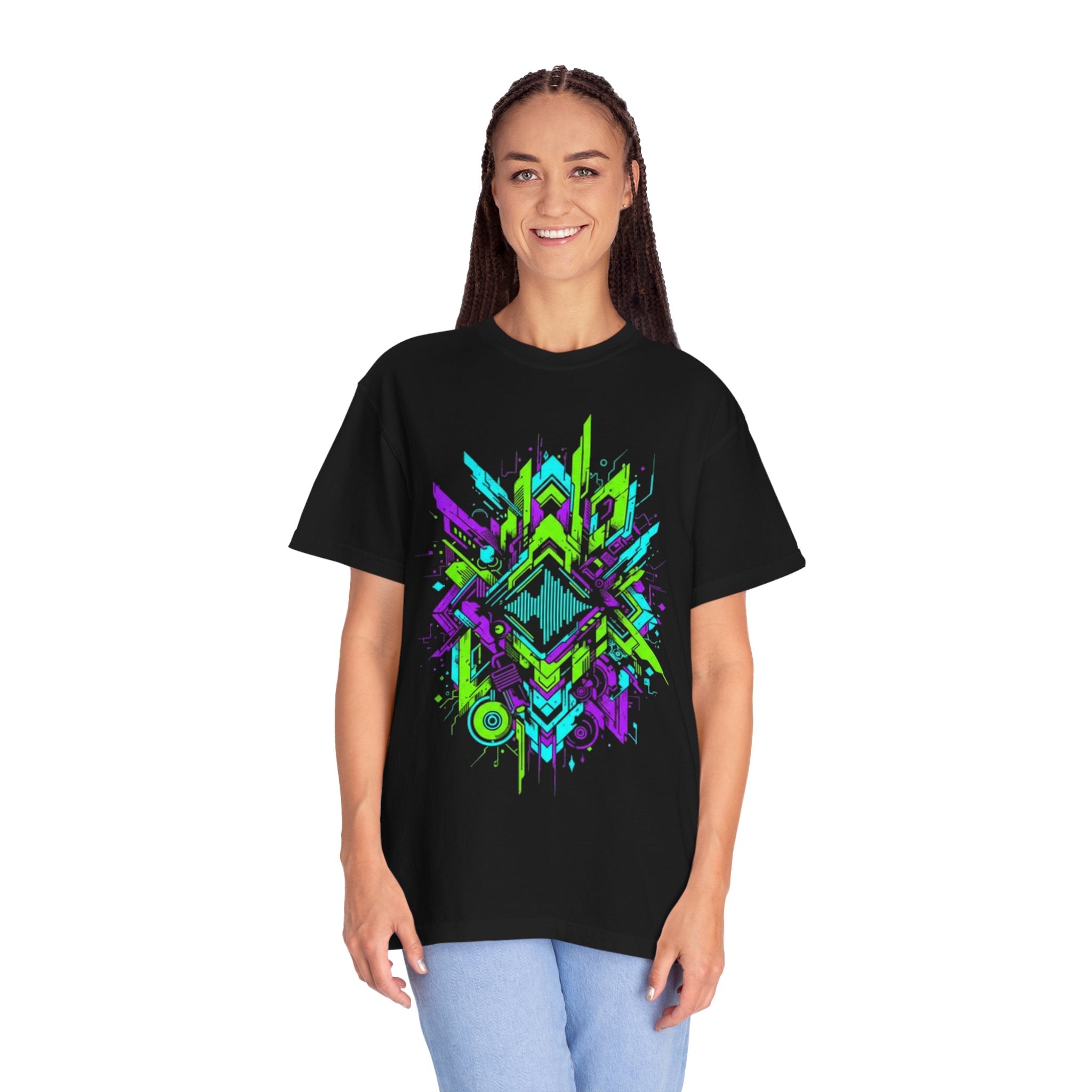 Neon Geometric Riddim T-Shirt