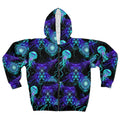 Neon Jellyfish Zip Hoodie