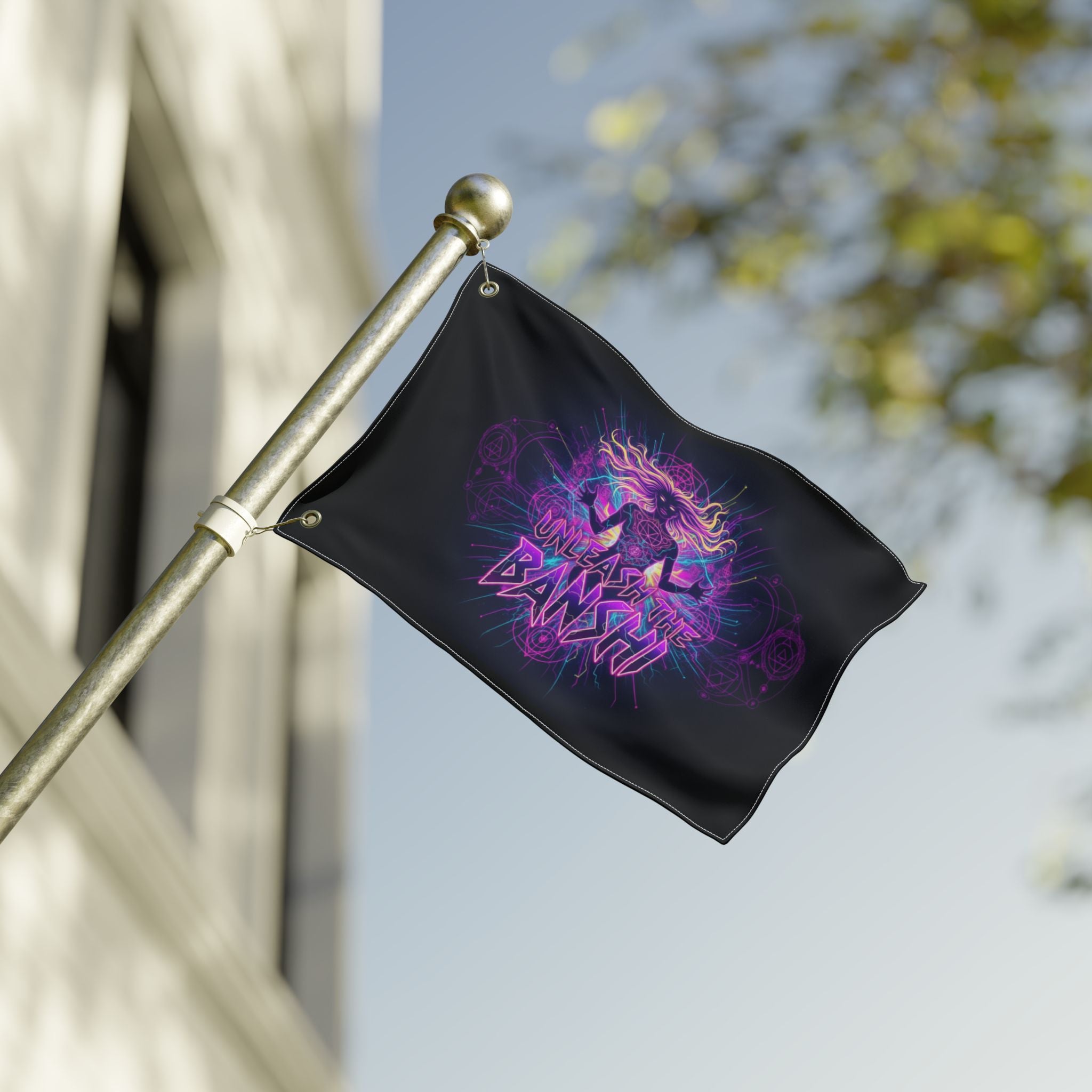 Unleash the Banshi Rave Flag