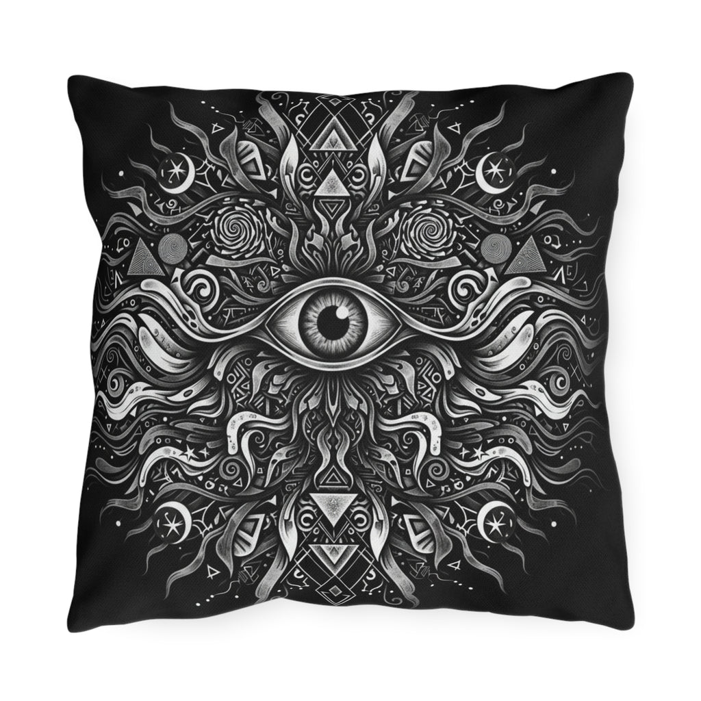 Mystic All-Seeing Eye Outdoor Pillow