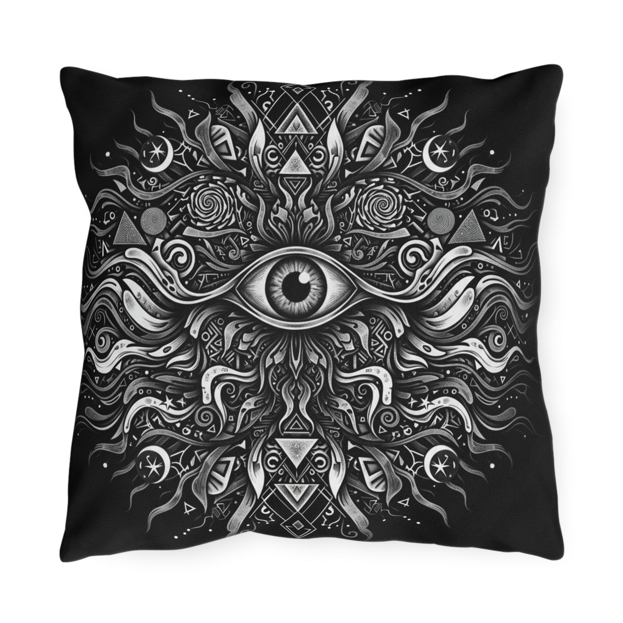Mystic All-Seeing Eye Outdoor Pillow