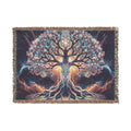 Tree of Life Woven Blanket — Mystical Boho Tapestry Throw