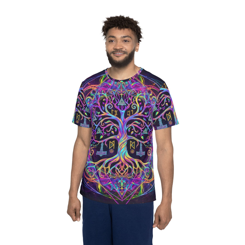 Psychedelic Tree of Life Men's Jersey
