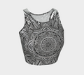 Women's Glitter Mandala Crop Tank