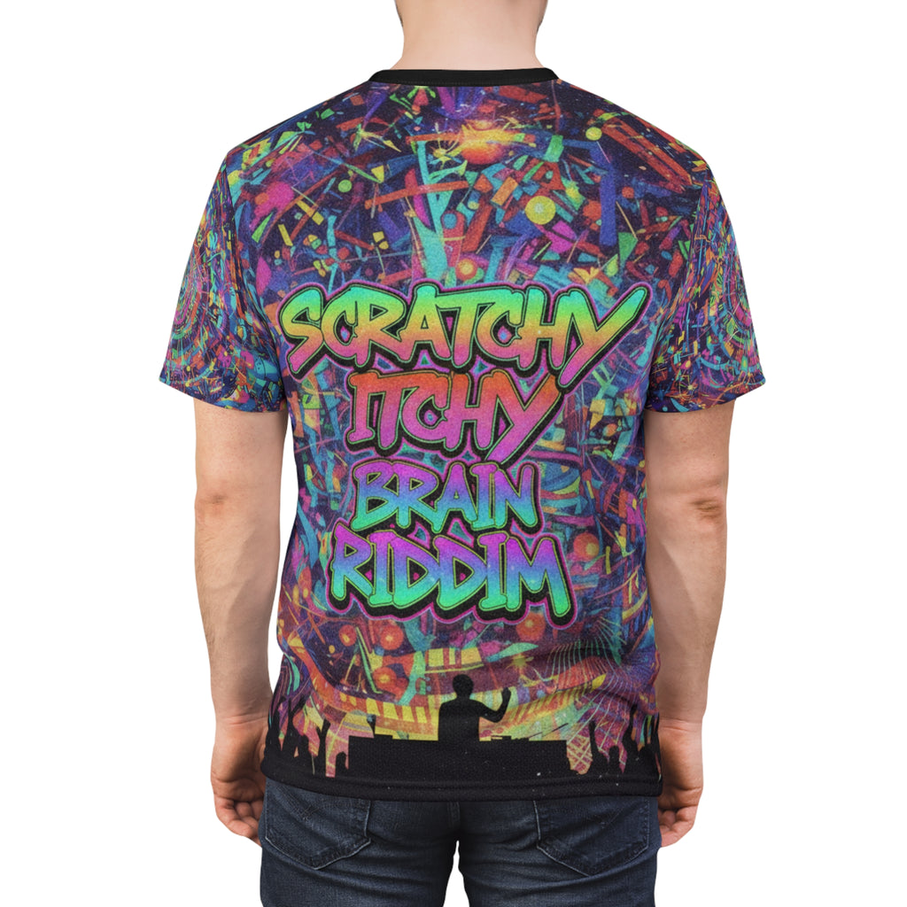 Psychedelic Cosmic Vortex Tee — All-Over Print Graphic Shirt