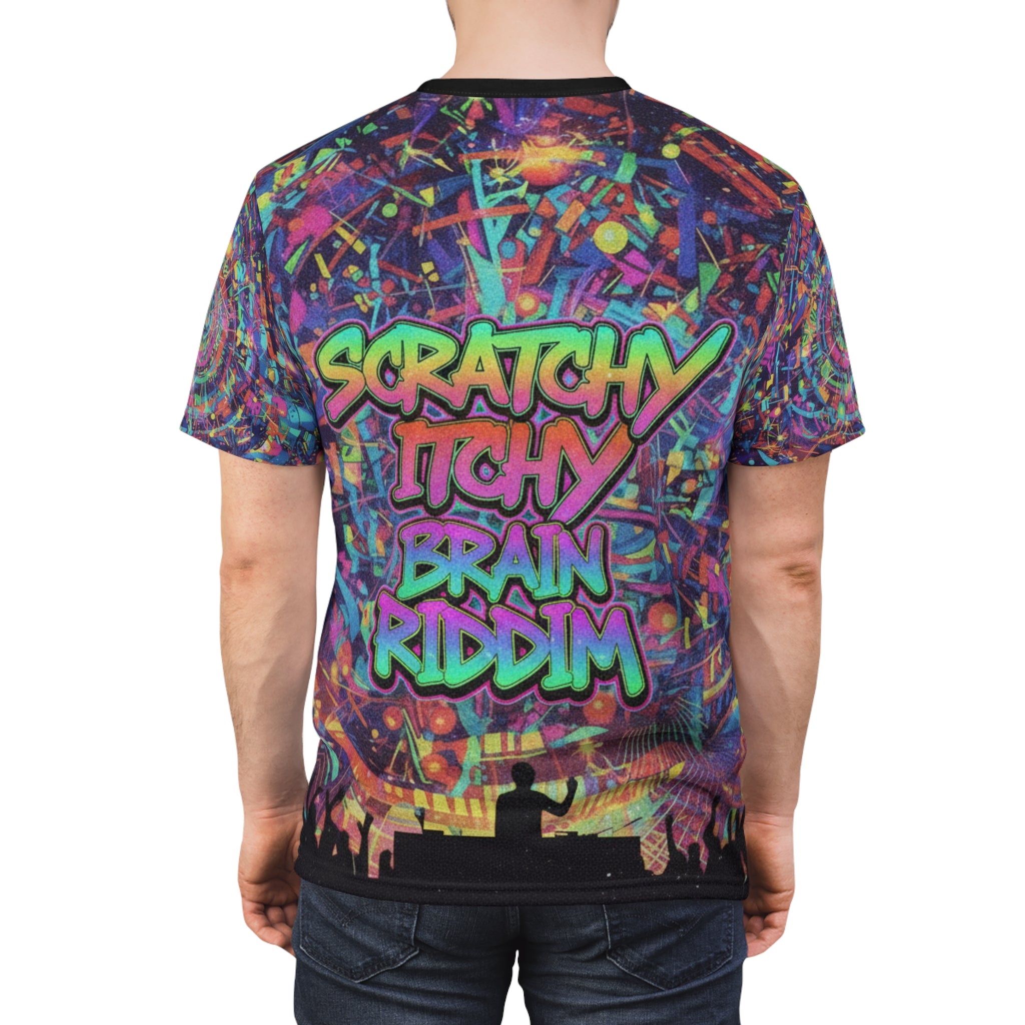 Psychedelic Cosmic Vortex Tee — All-Over Print Graphic Shirt