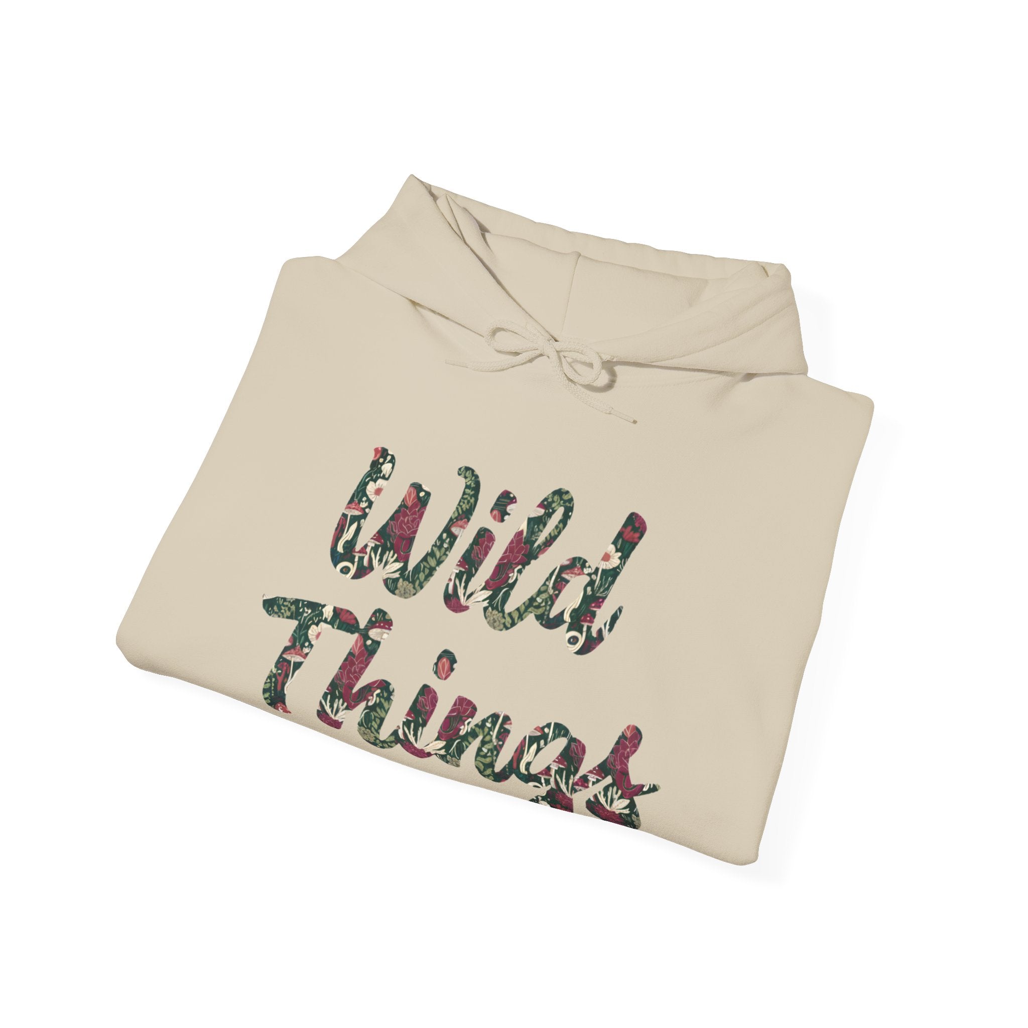Wild Things Floral Mushroom Hoodie Sweatshirt