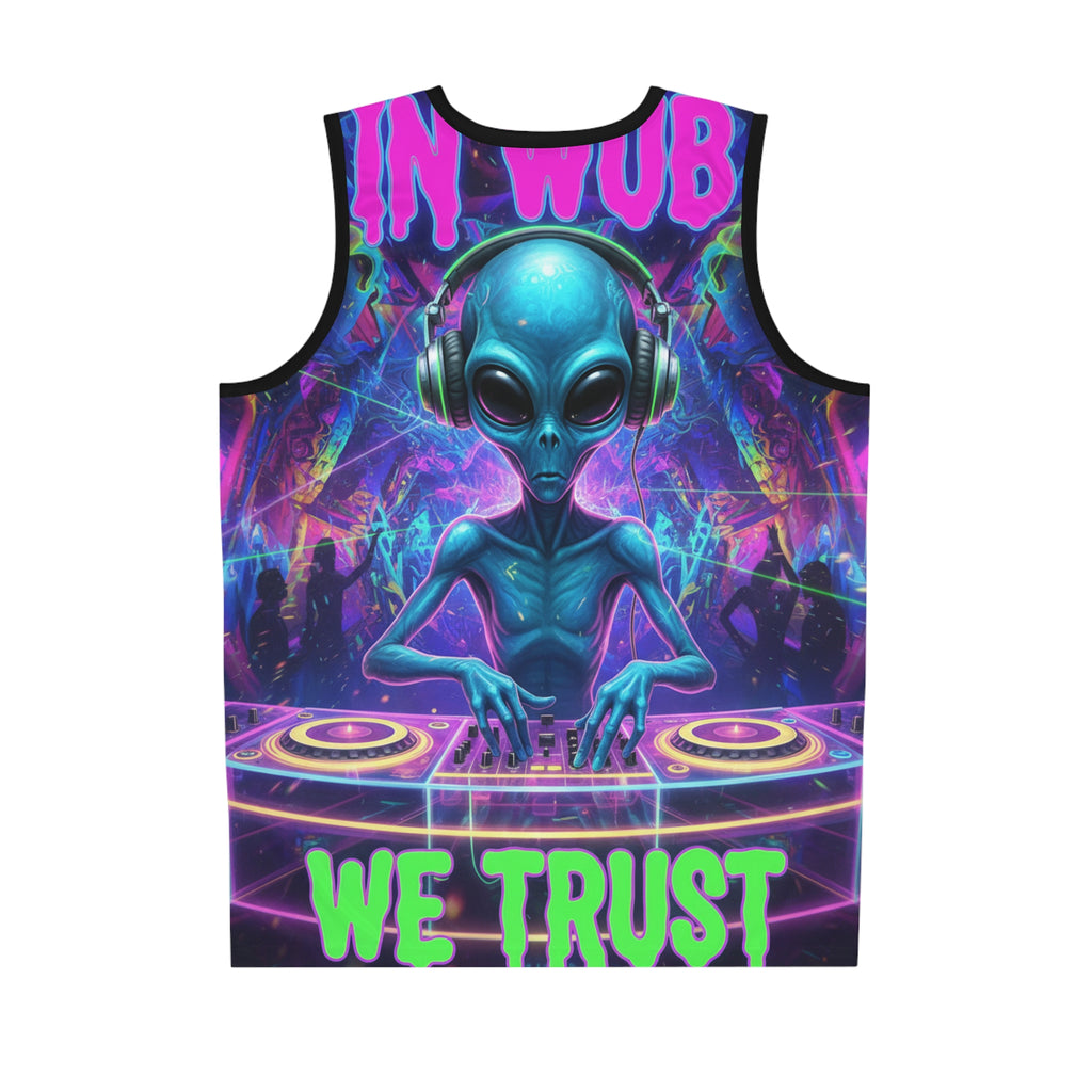 Alien DJ Basketball Jersey — "In Wub We Trust"