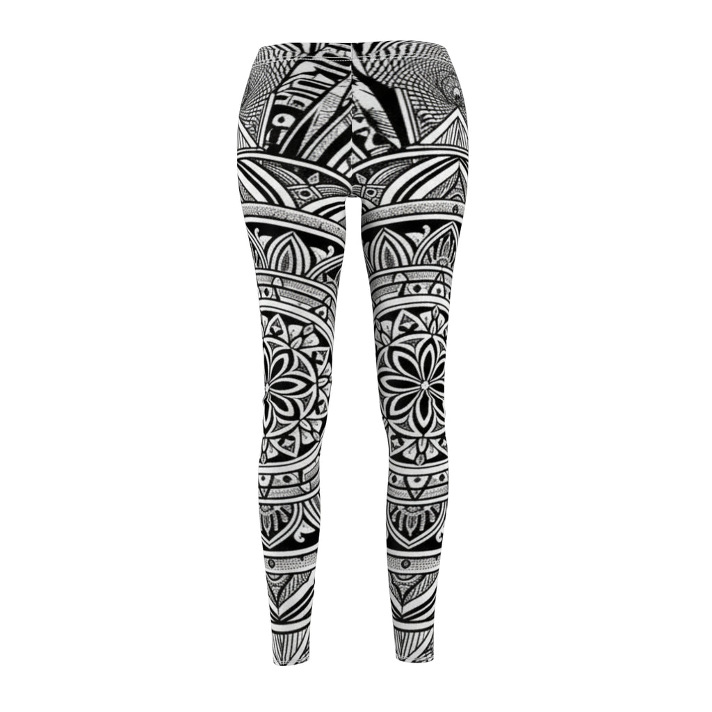 Mandala Black & White Leggings