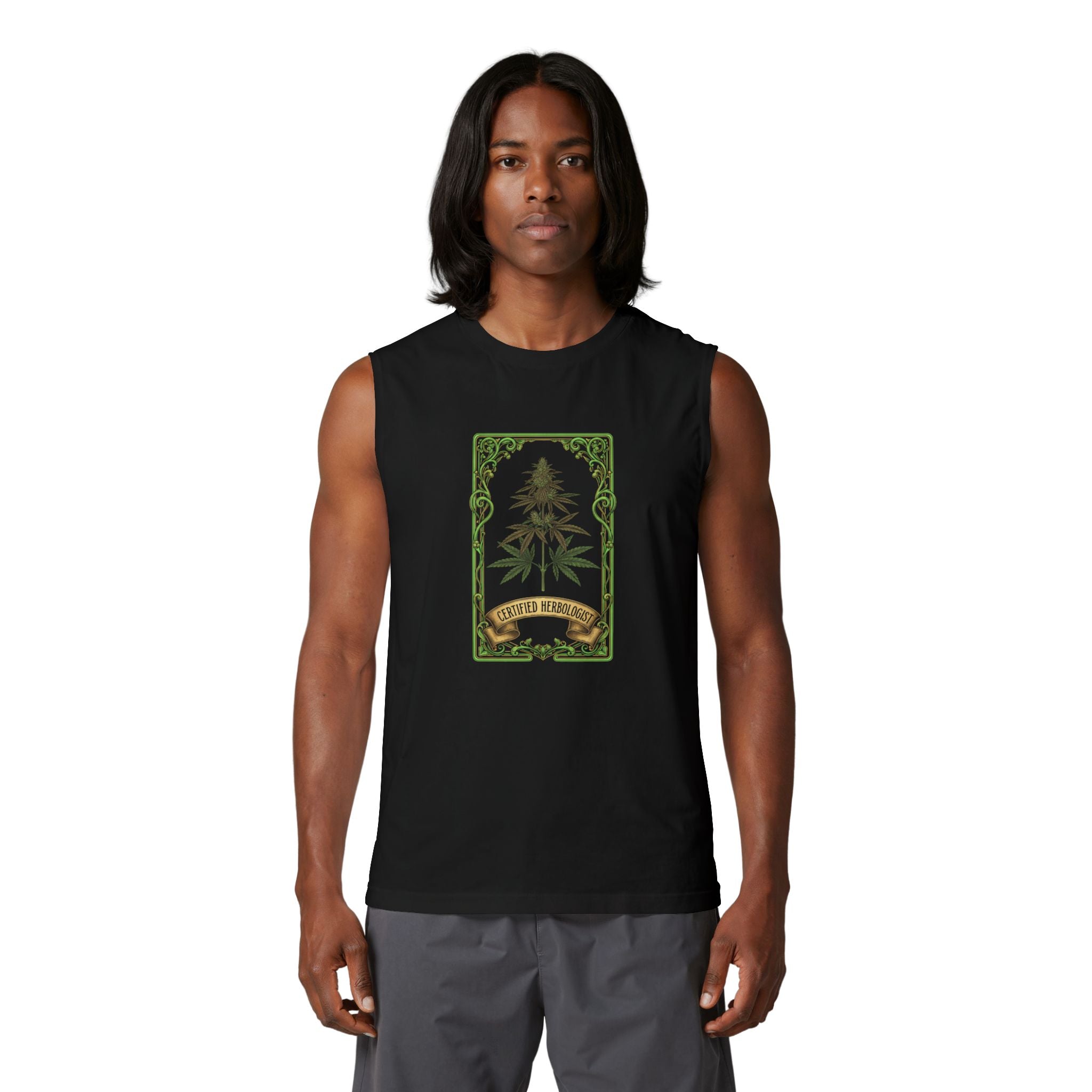 Cannabis Botanical Certified Herbologist Men's Tank