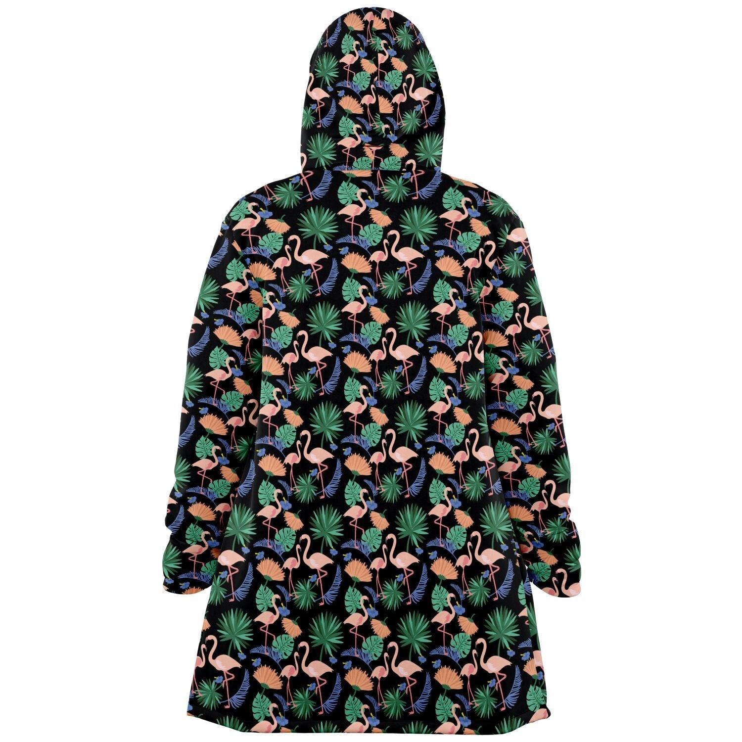Flamingo Exotic Floral Cloak Hoodie