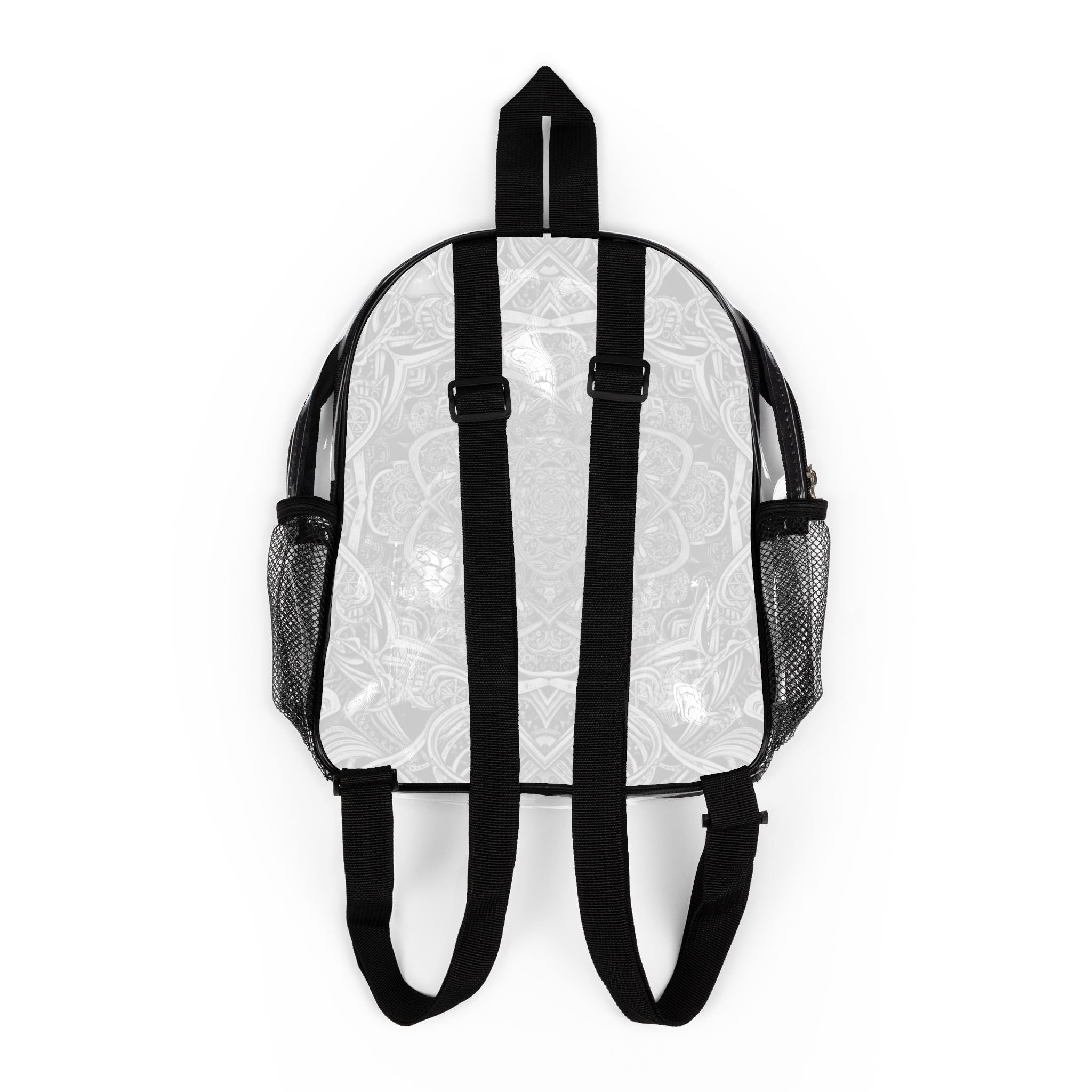 Monochrome Mandala Clear Stadium Backpack