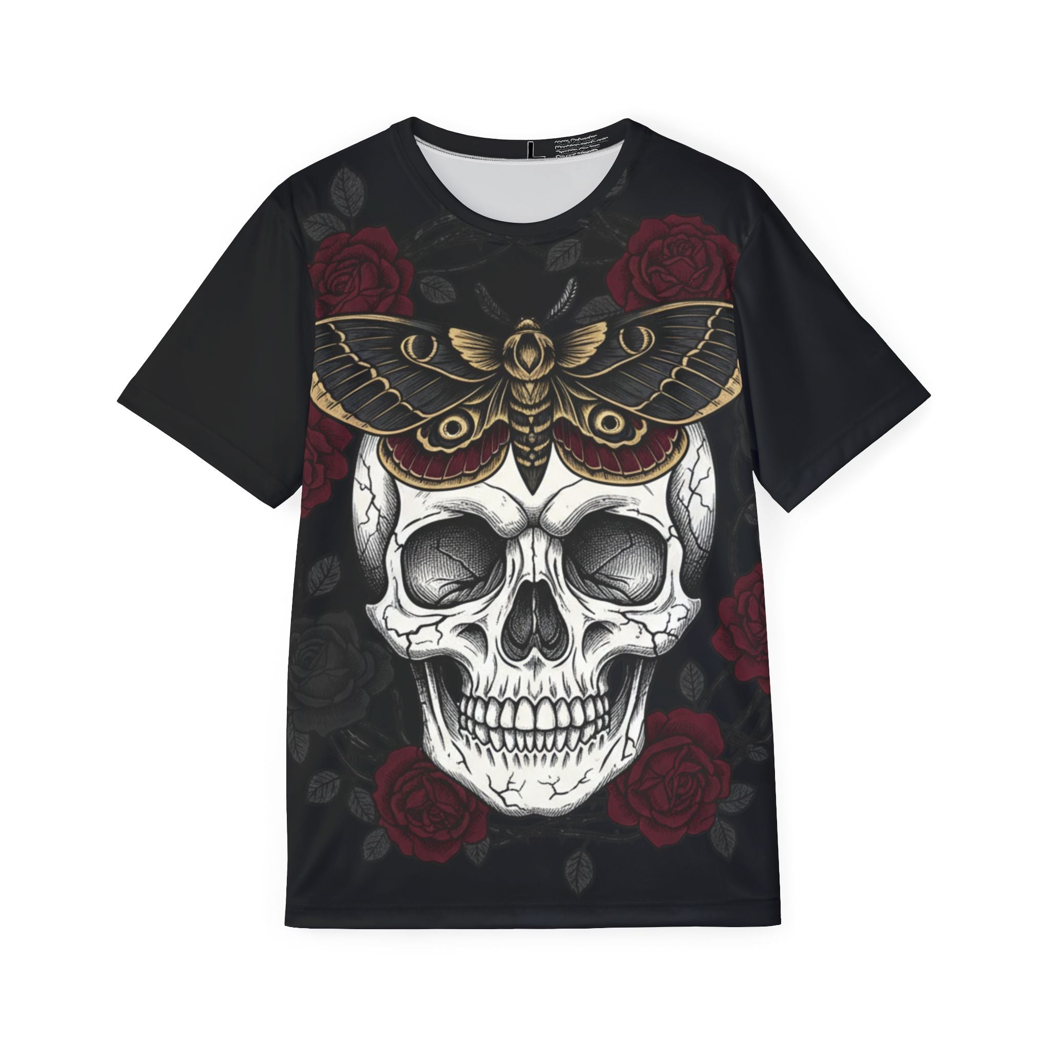 Skull & Moth Sports Jersey - Gothic Rose All-Over Print