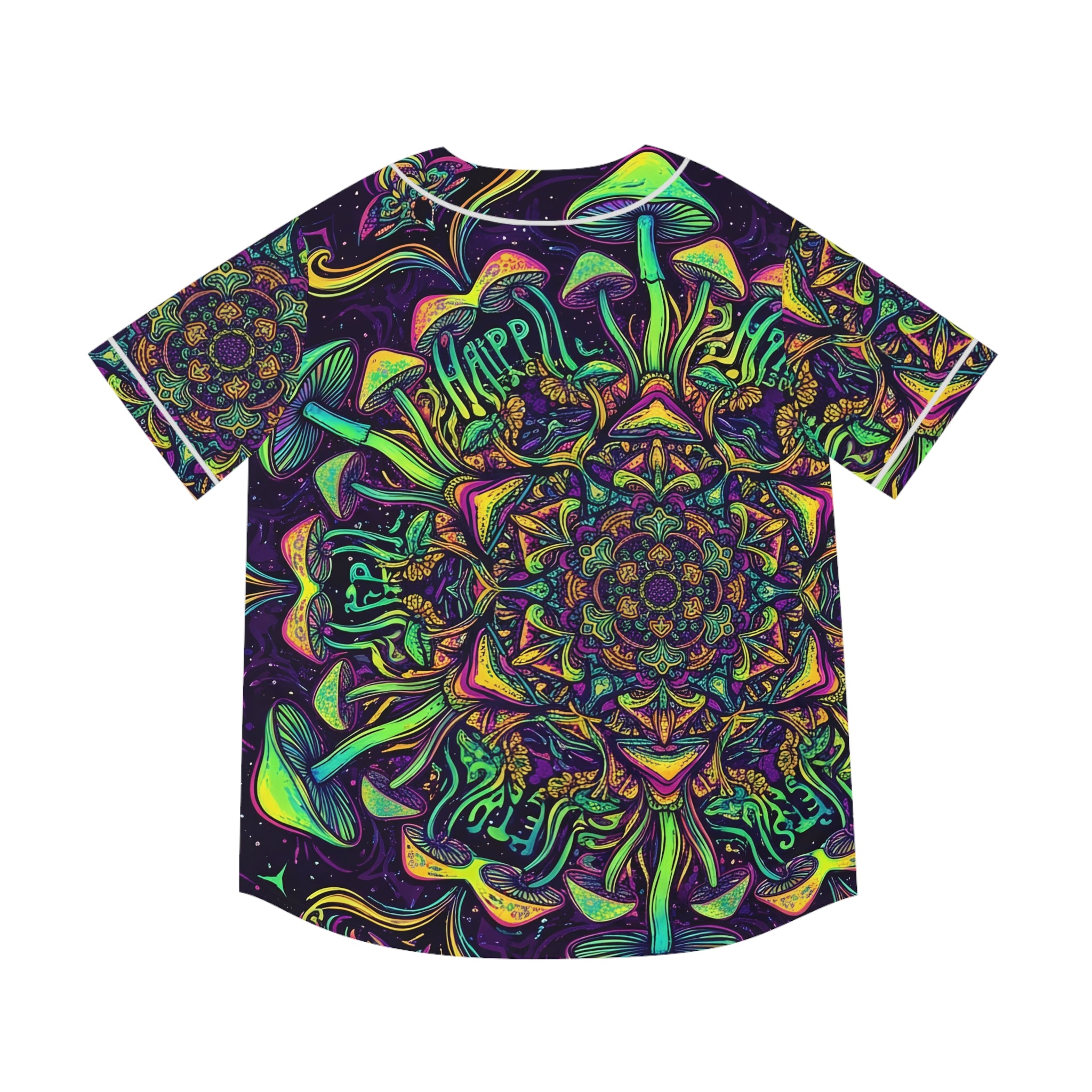 Psychedelic Mushroom Kaleidoscope Baseball Jersey