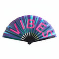 Holographic Peacock Vibes XL Hand Fan