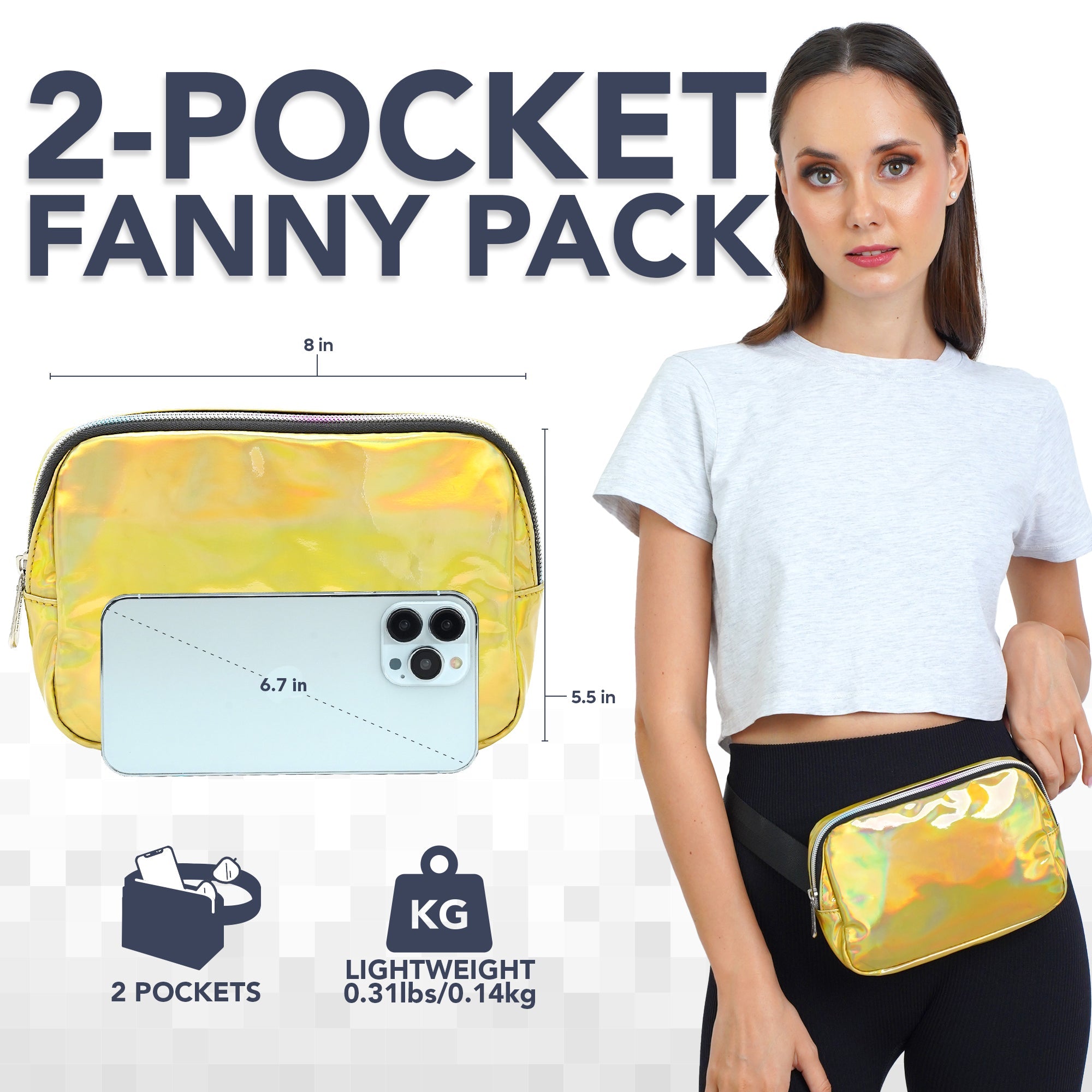 Iridescent Fanny Pack