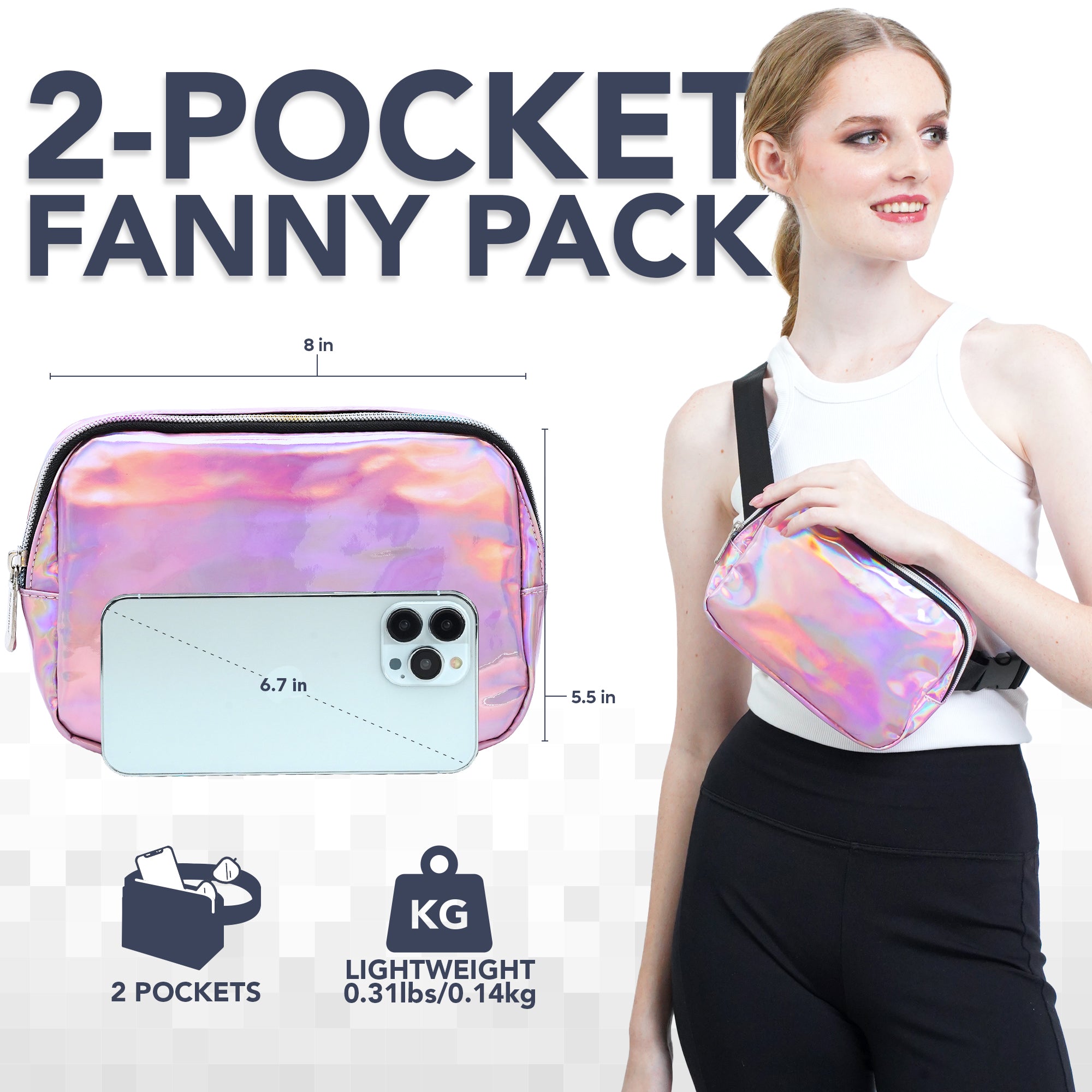 Iridescent Fanny Pack