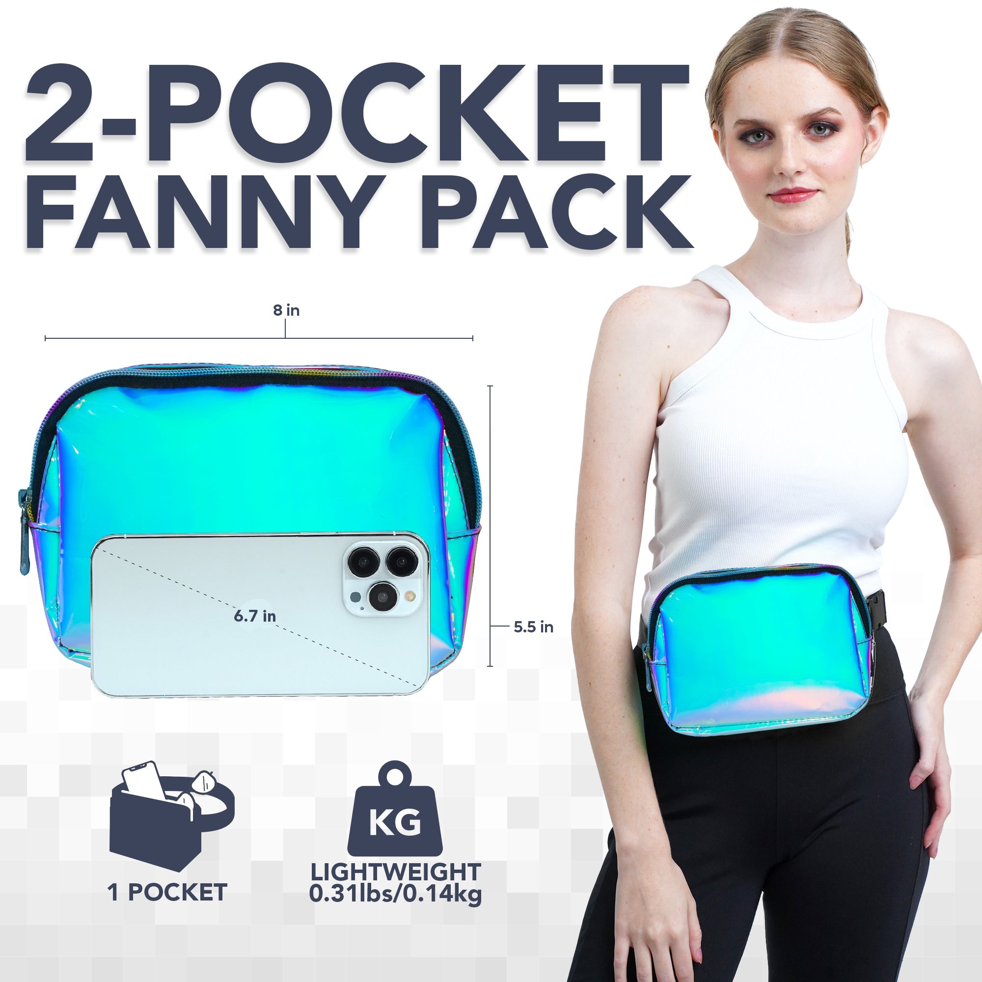 Iridescent Fanny Pack