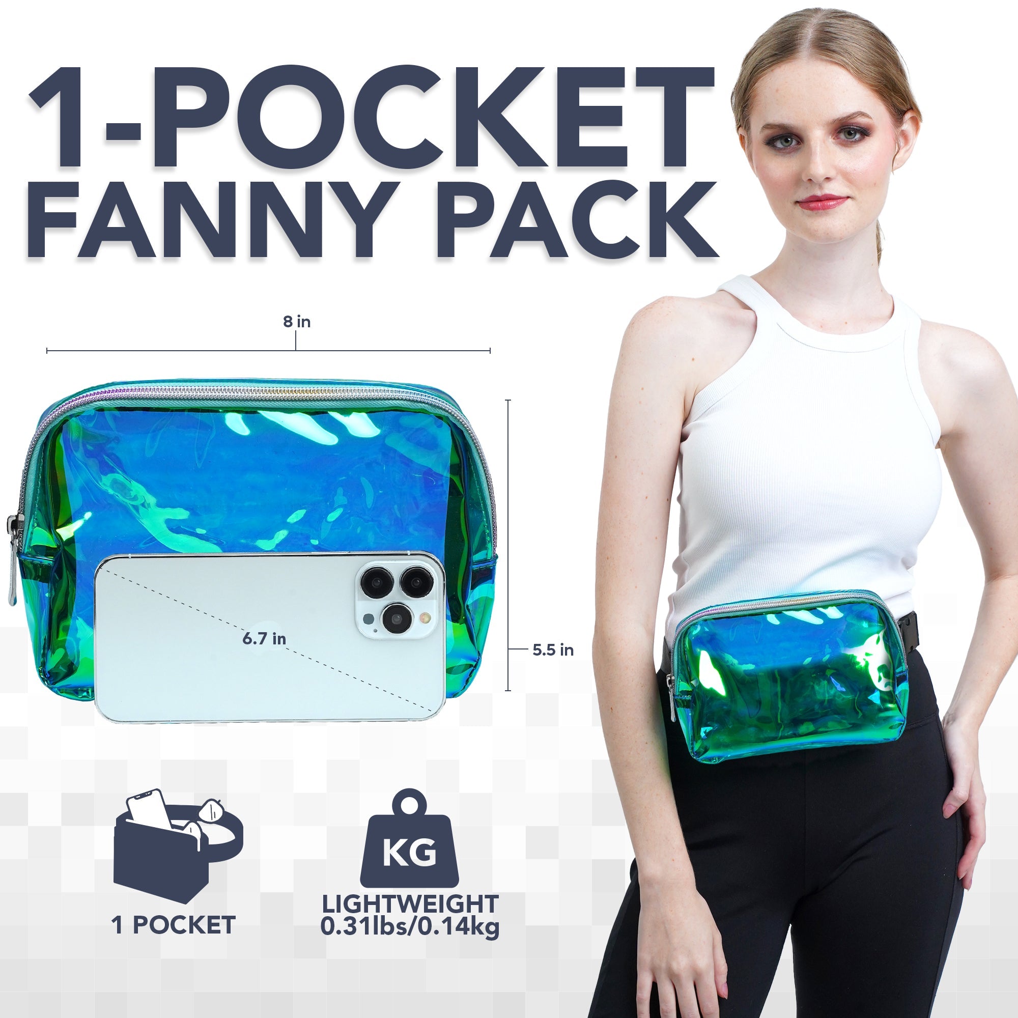 Iridescent Fanny Pack