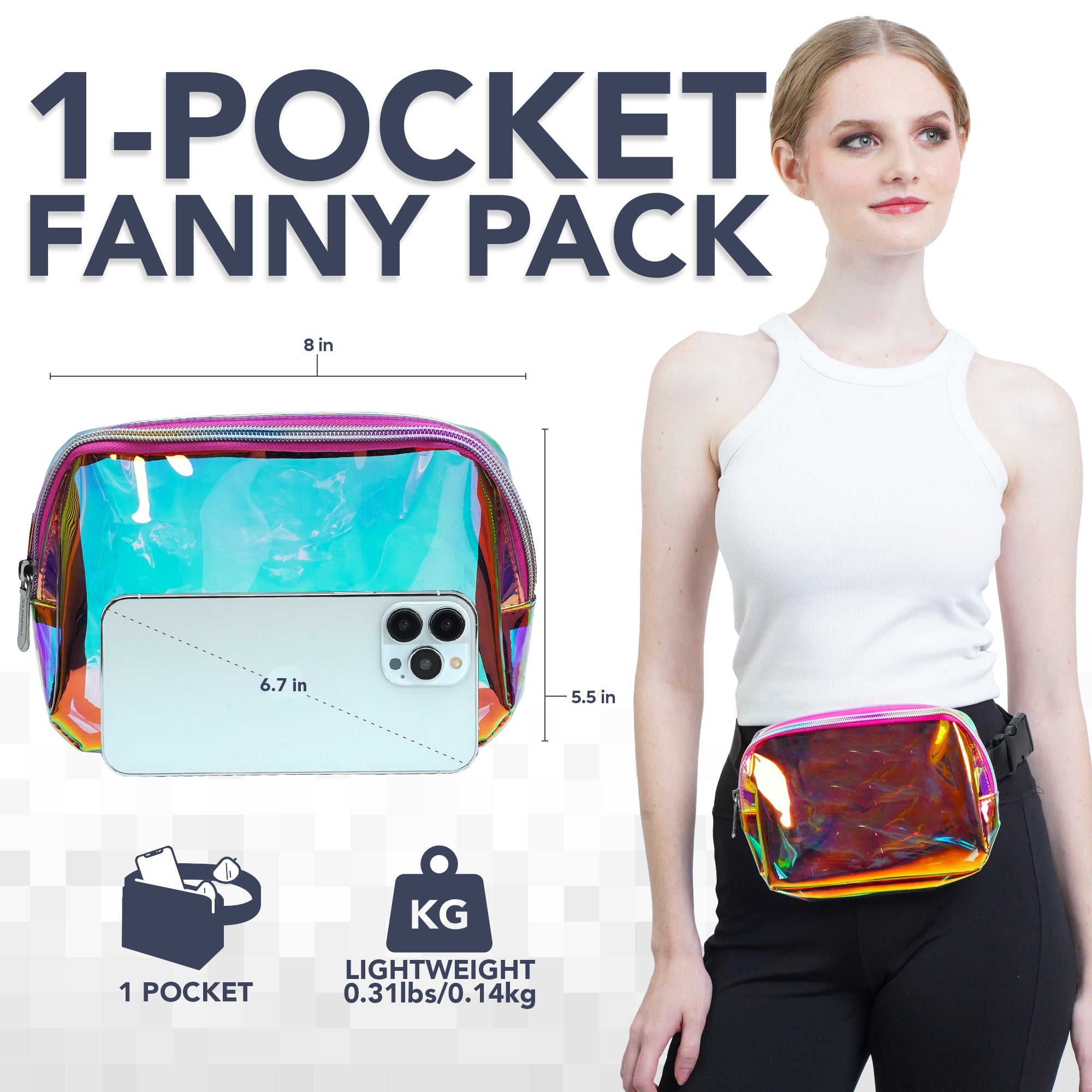 Iridescent Fanny Pack