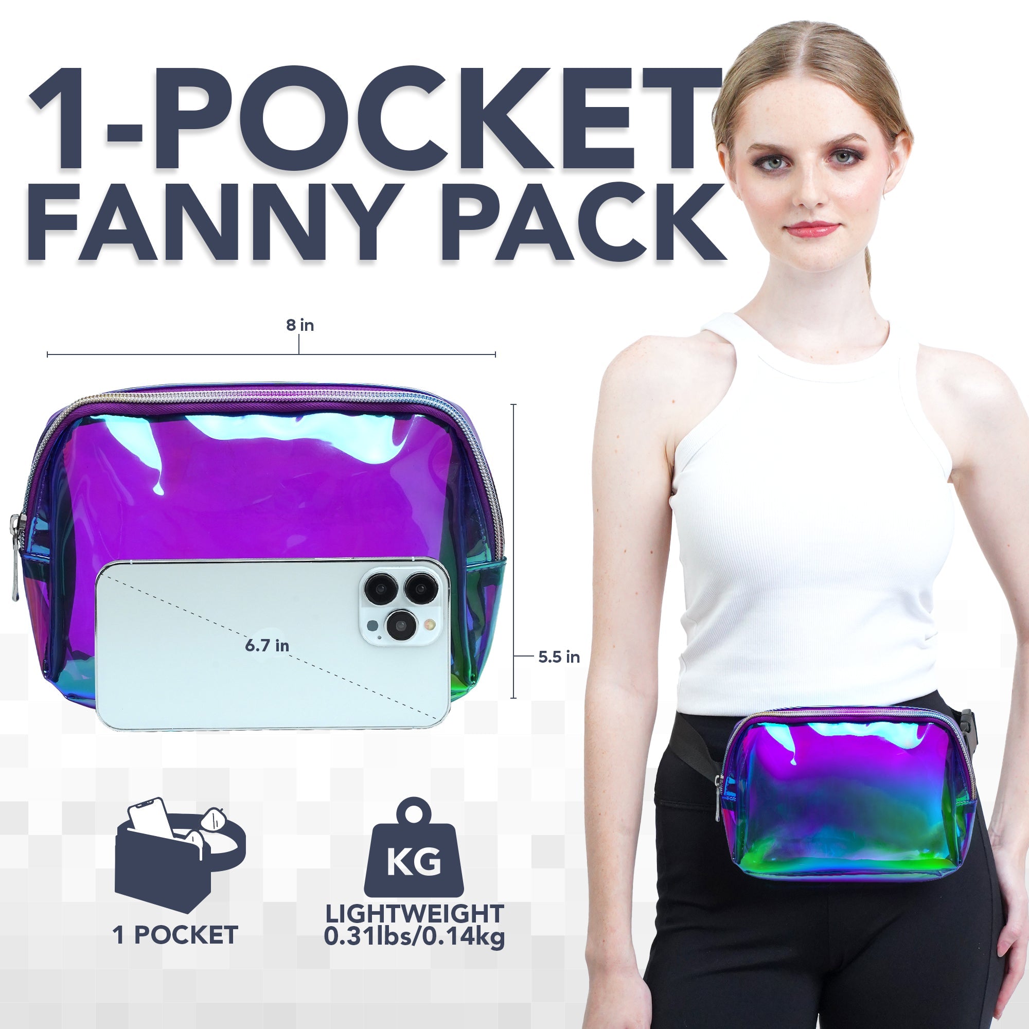 Iridescent Fanny Pack