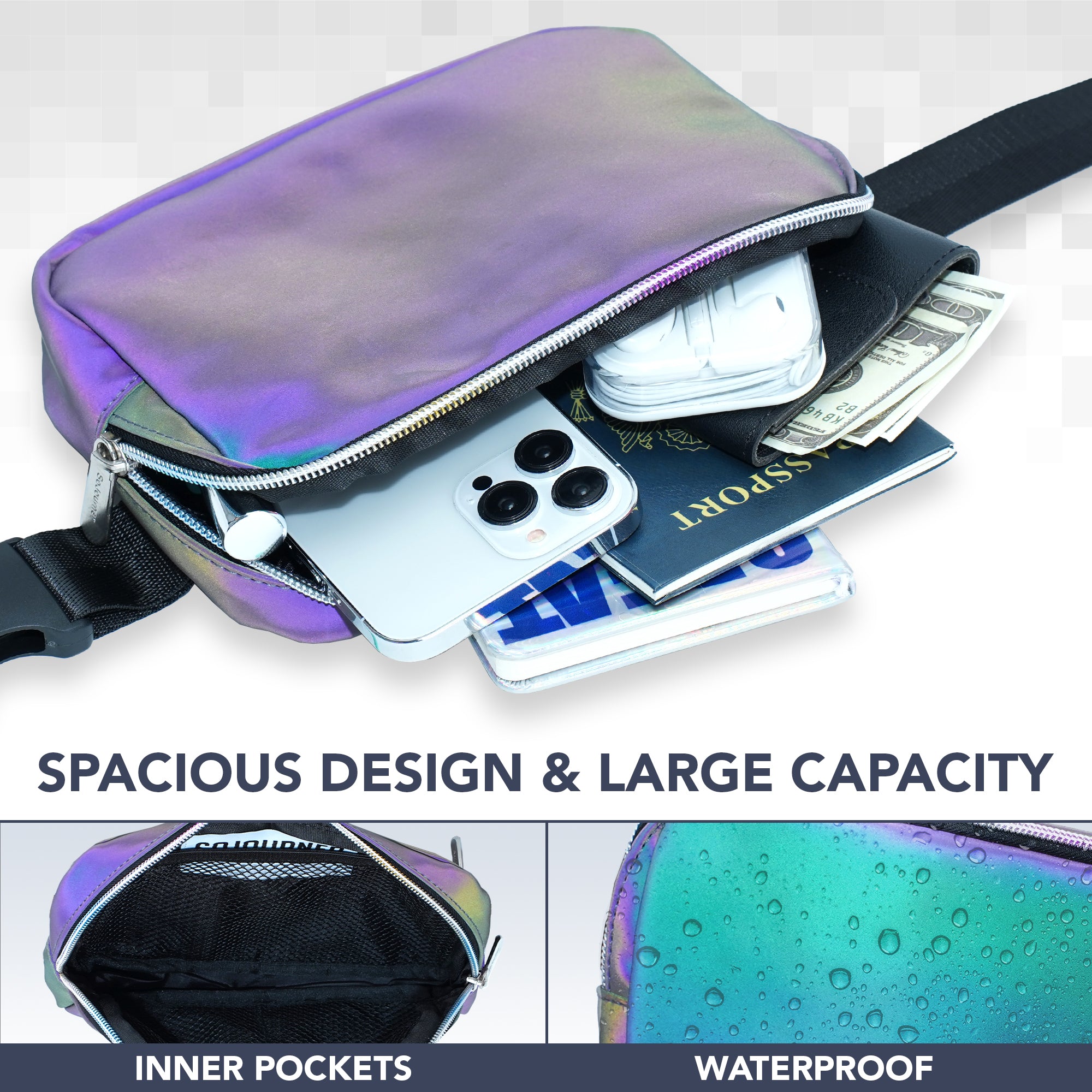 Iridescent Fanny Pack