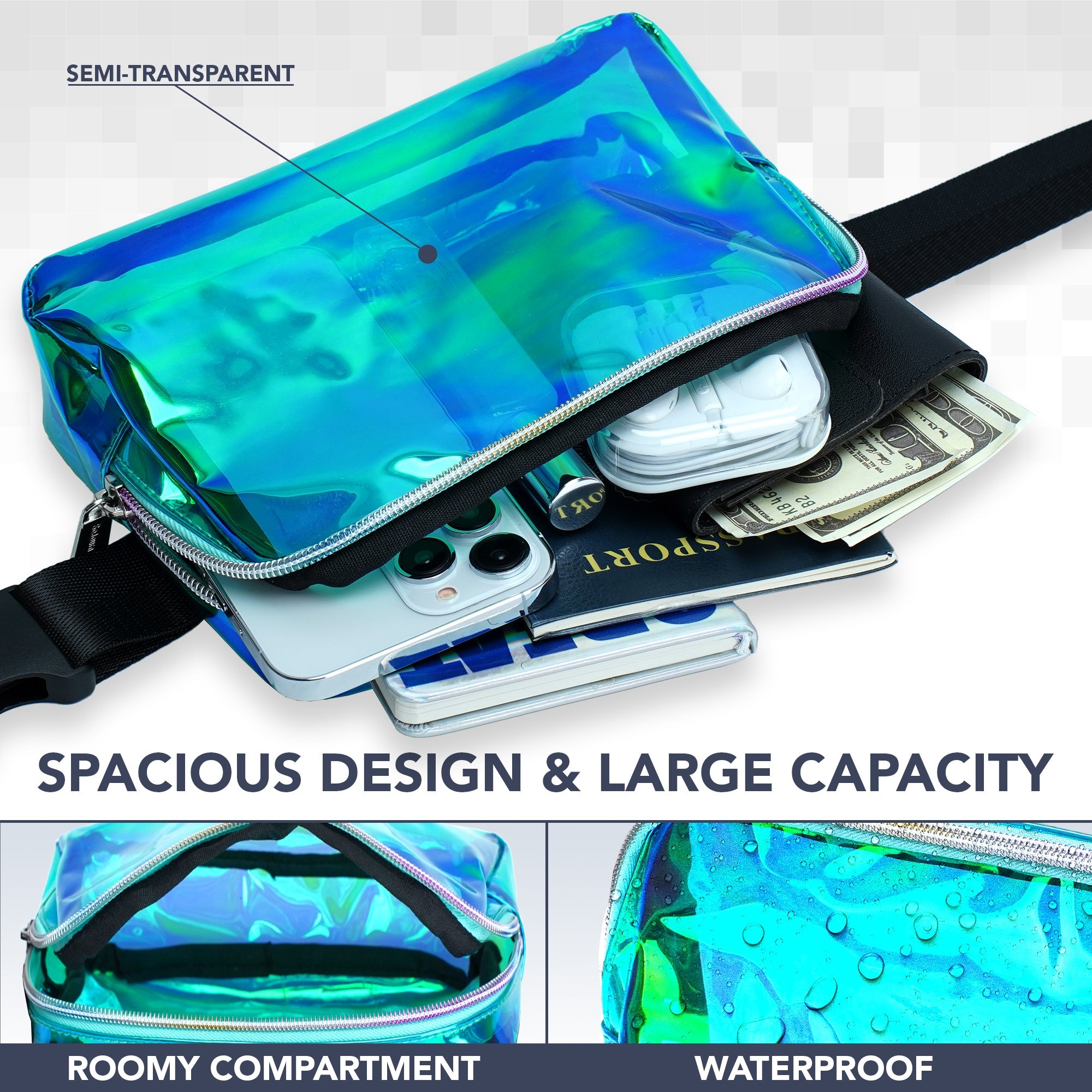 Iridescent Fanny Pack