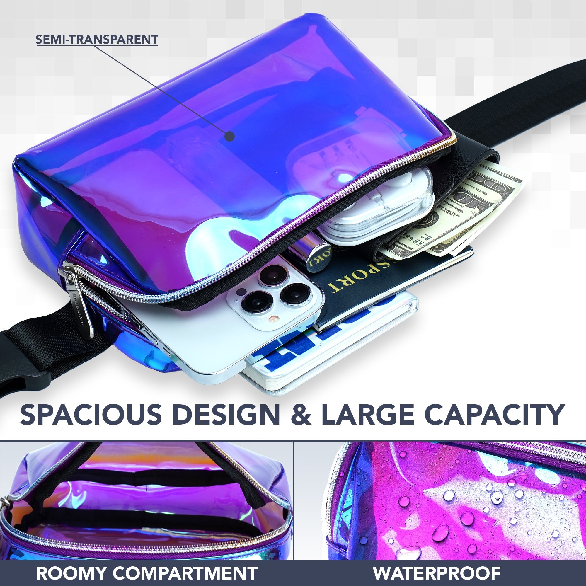 Iridescent Fanny Pack