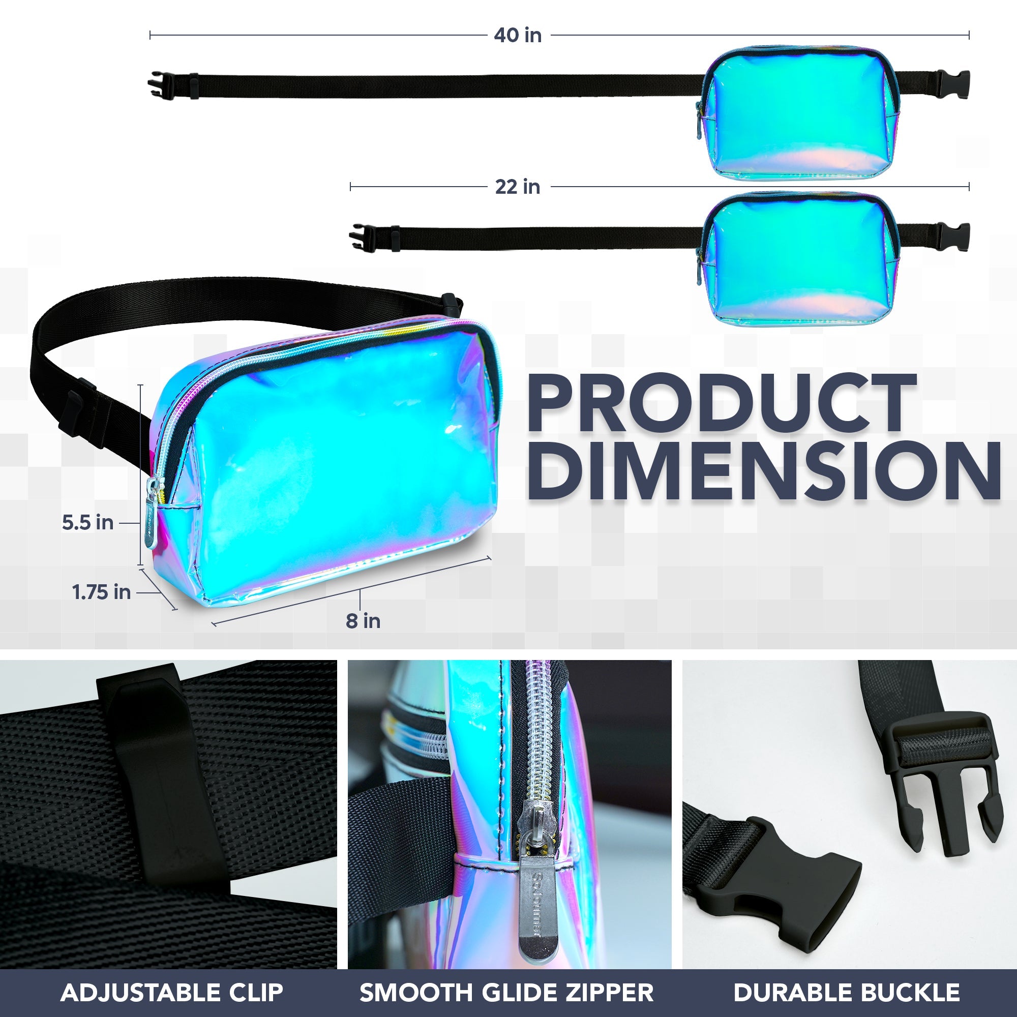 Iridescent Fanny Pack