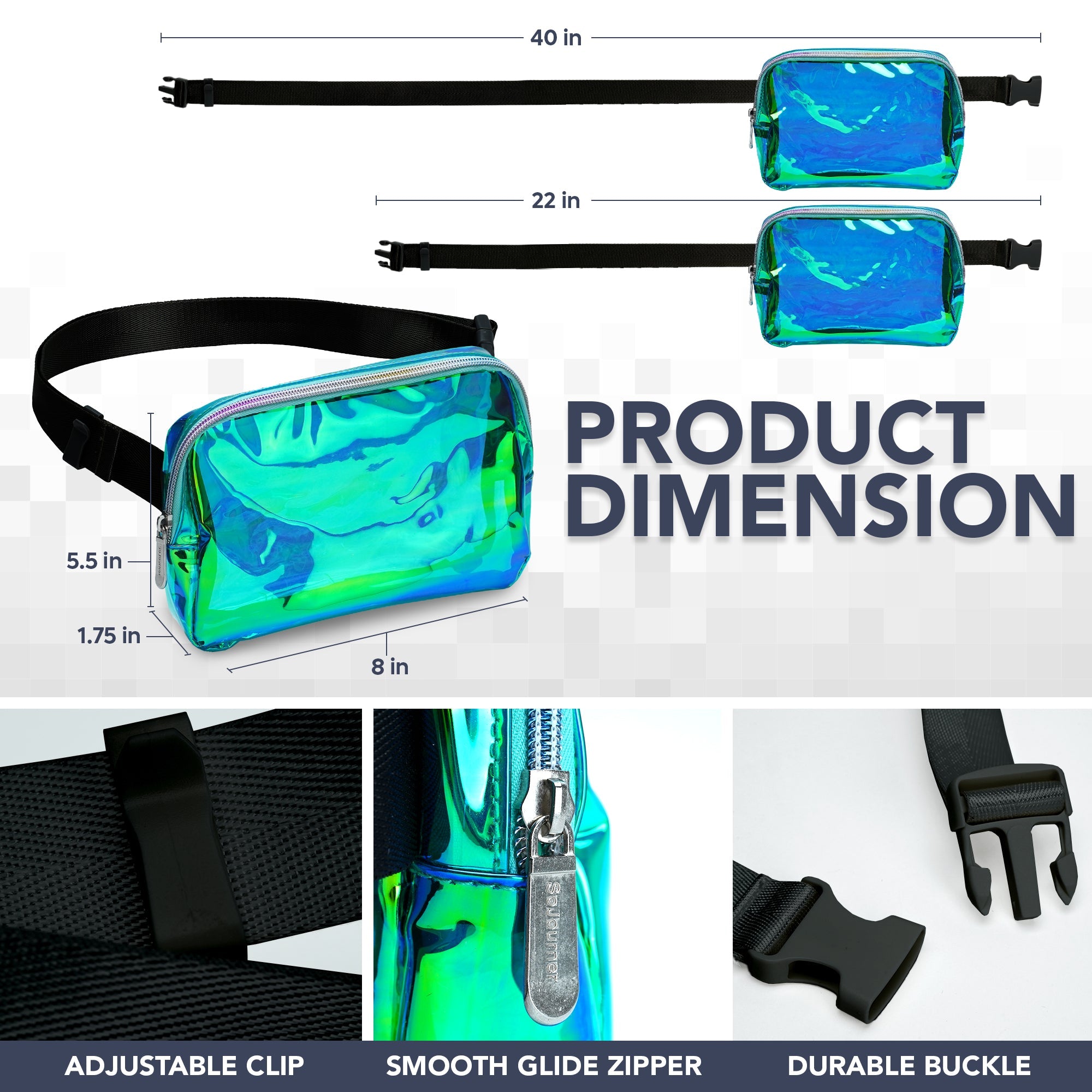 Iridescent Fanny Pack