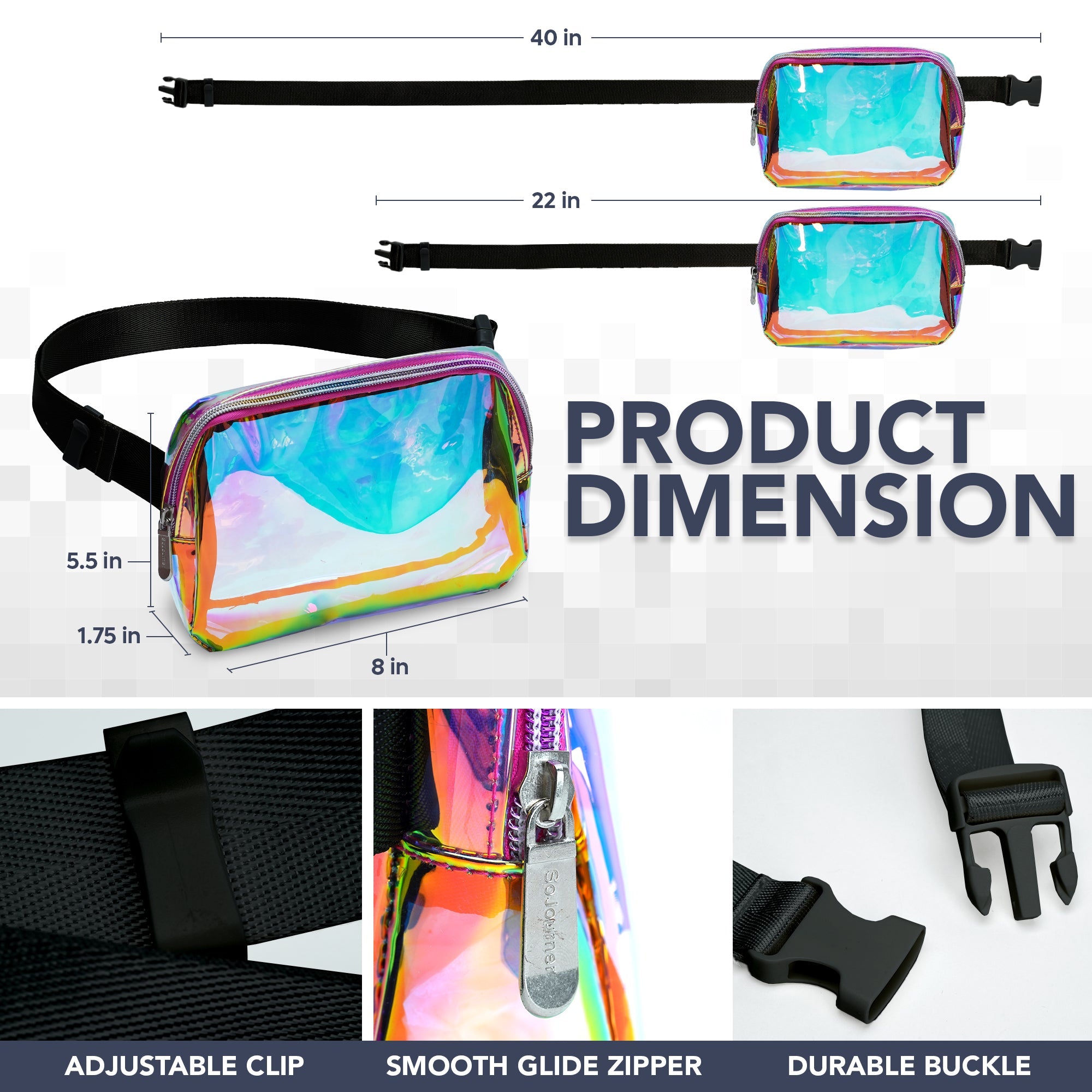 Iridescent Fanny Pack
