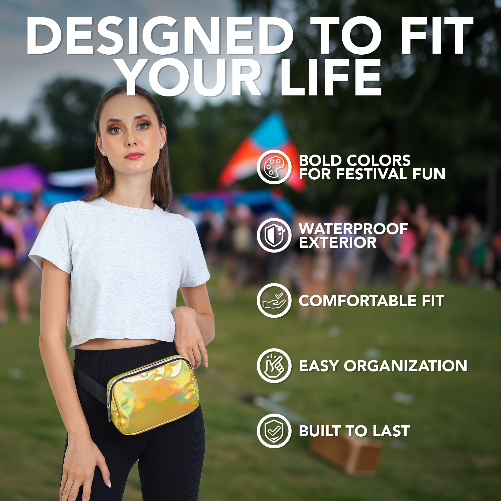 Iridescent Fanny Pack